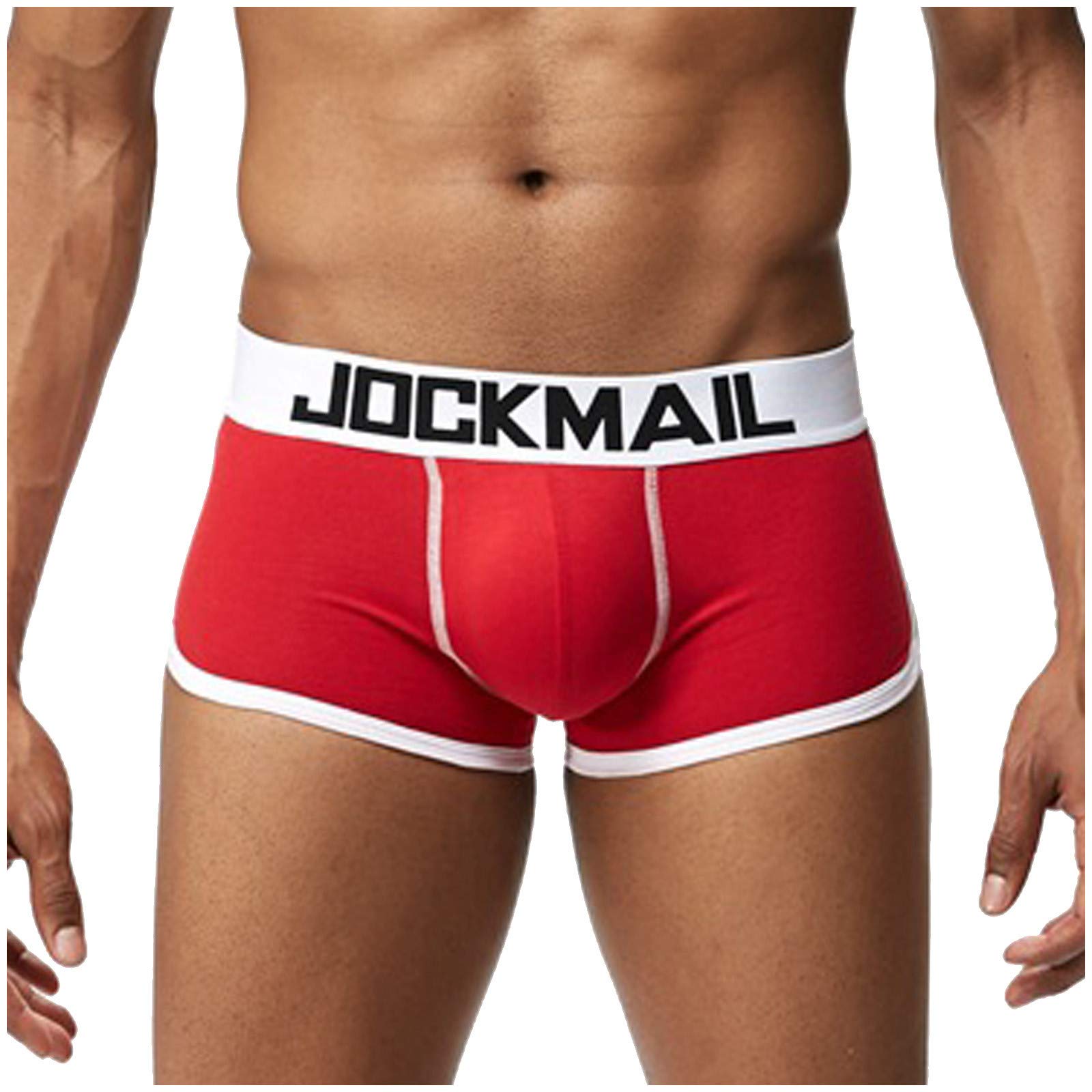 Men's Sexy Boxer Briefs with Front & Back Support Cups - Comfortable, Breathable Underwear for Everyday Wear & Intimate Moments