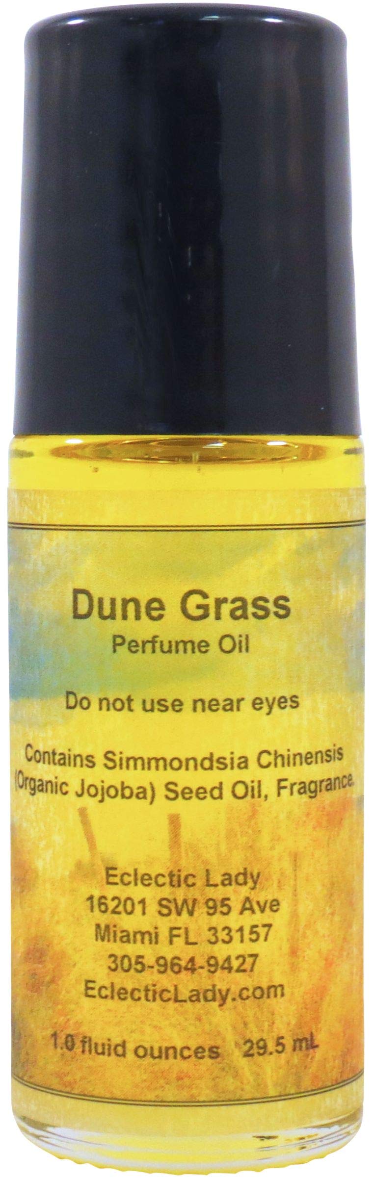 Dune Grass Perfume Oil - 1.0 Oz Roll-On Essential Oil with Long Lasting Scent, Natural Jojoba Oil & Aromatherapy Benefits - Perfect for Daily Wear, Travel & Gift Giving