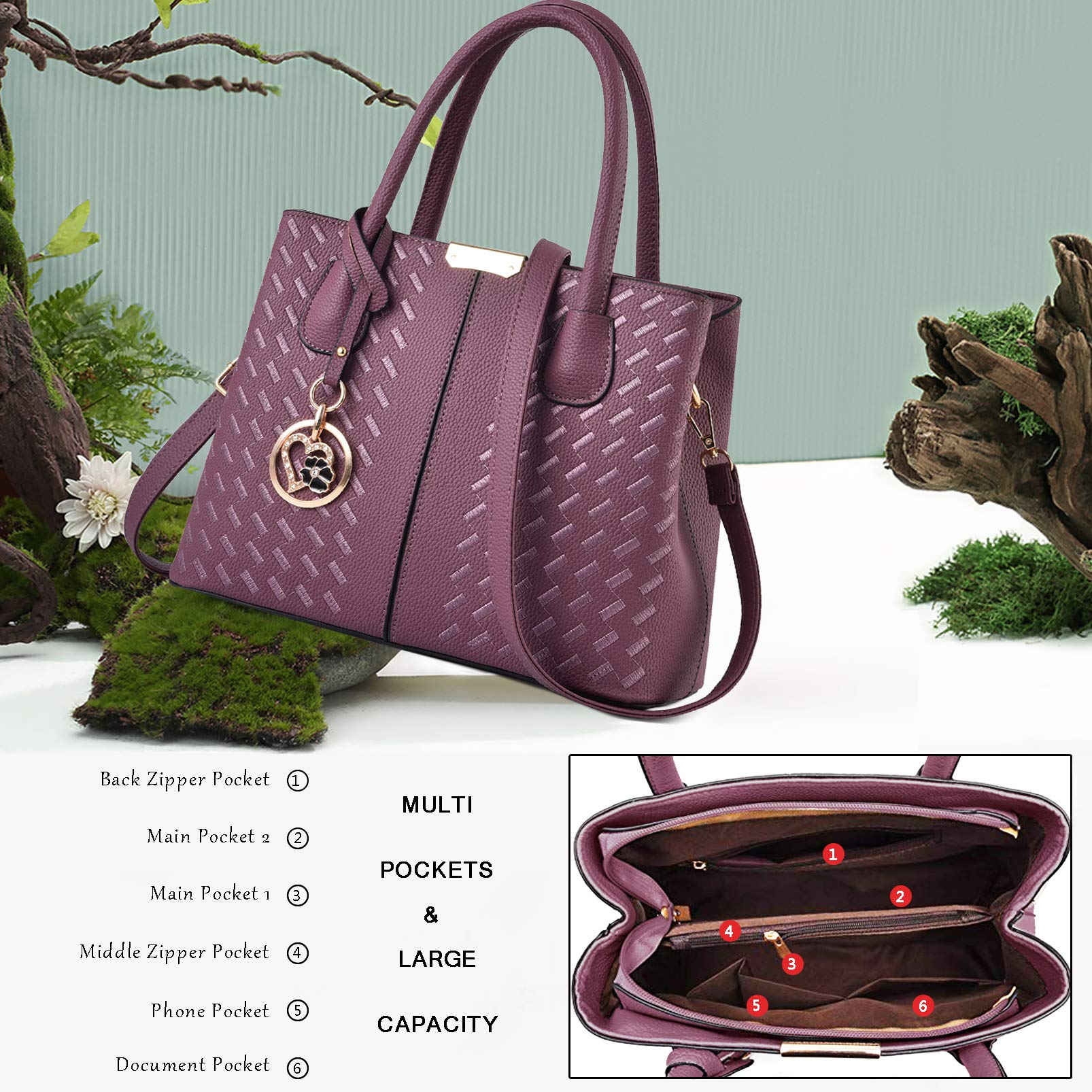 Stylish Women's Purses & Handbags - Fashionable Shoulder Tote Bags & Top Handle Satchel for Work, Travel & Everyday Use