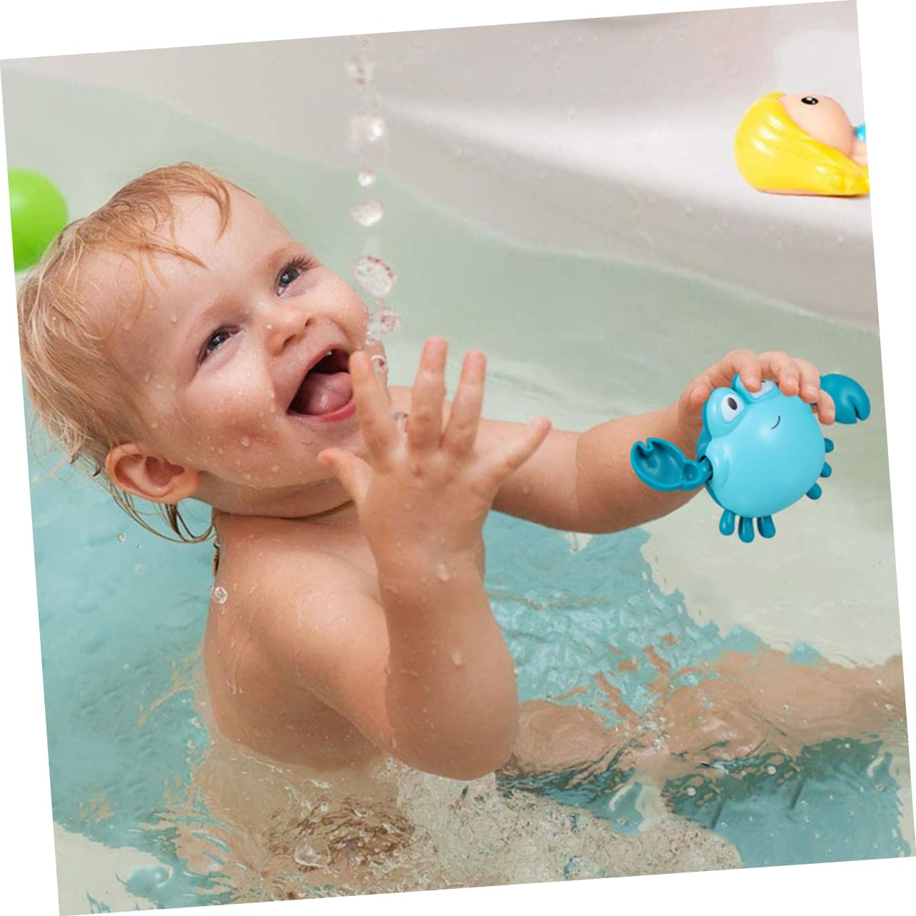 FAVOMOTO 12-Piece Bath Toys for Kids - Interactive Water Play Set, Floating Animal Figures, Non-Toxic Plastic Baby Bath Accessories for Toddlers 1-3 Years - Fun Bathtime & Pool Party Toys for Boys and Girls