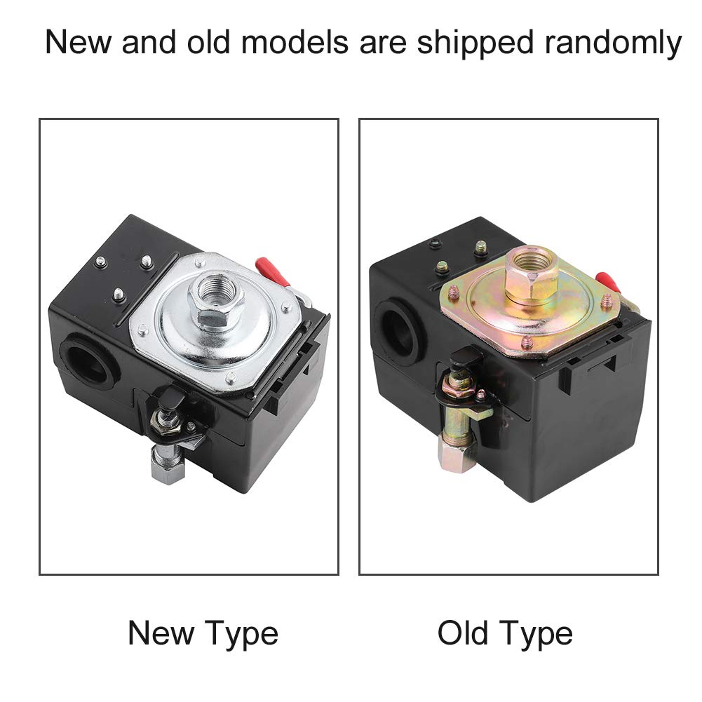 Heavy Duty Air Compressor Pressure Switch 135-175 PSI, 240V 26 Amp Single Port Replacement Control - Perfect for Industrial Air Compressors, Workshop Tools & Pneumatic Systems