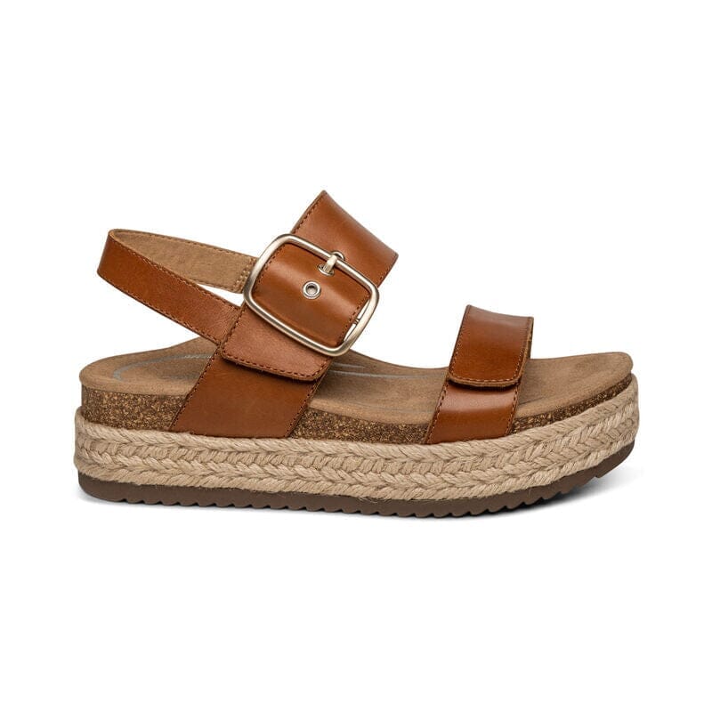 AETREX VANIA Arch Support Platform Sandals for Women - Comfortable Orthopedic Footwear for Walking, Travel & Everyday Wear