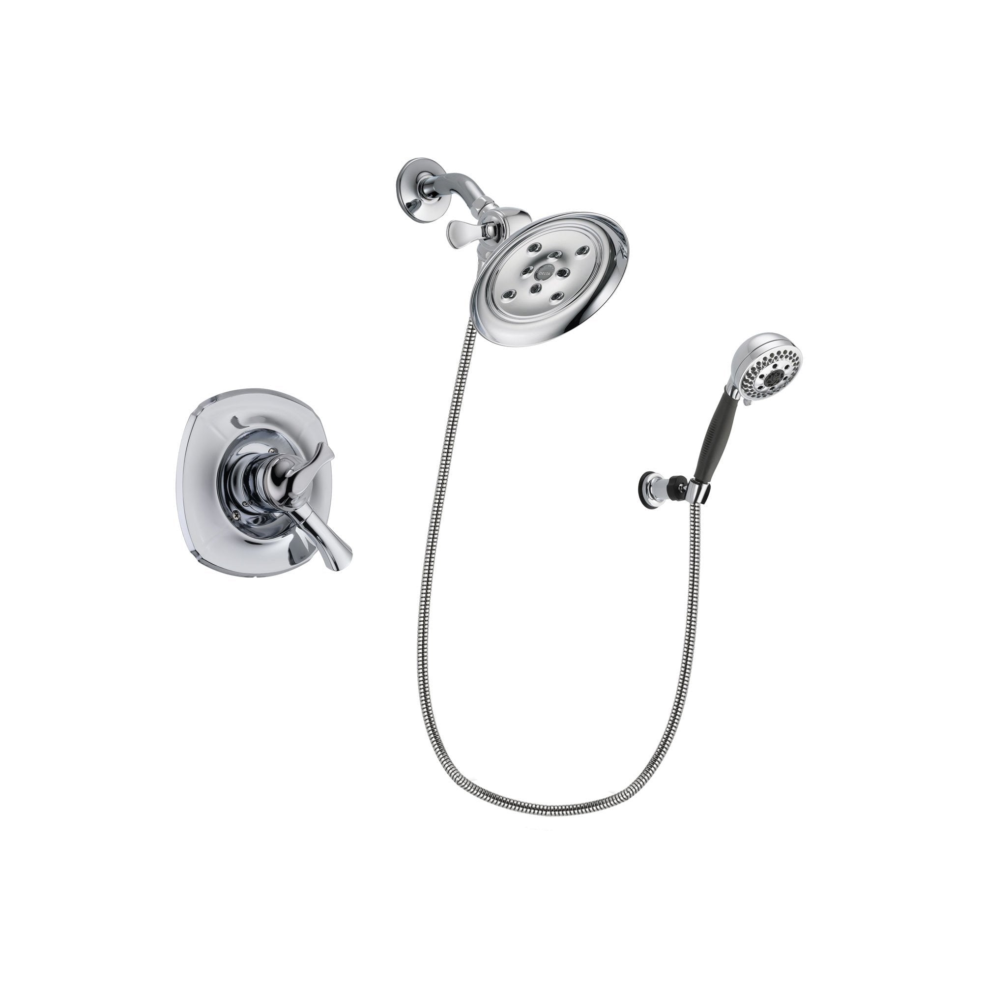 Delta Addison Chrome Shower Faucet System with Showerhead & Hand Shower DSP1202V - Perfect for Bathroom Renovation and Modern Home Upgrades