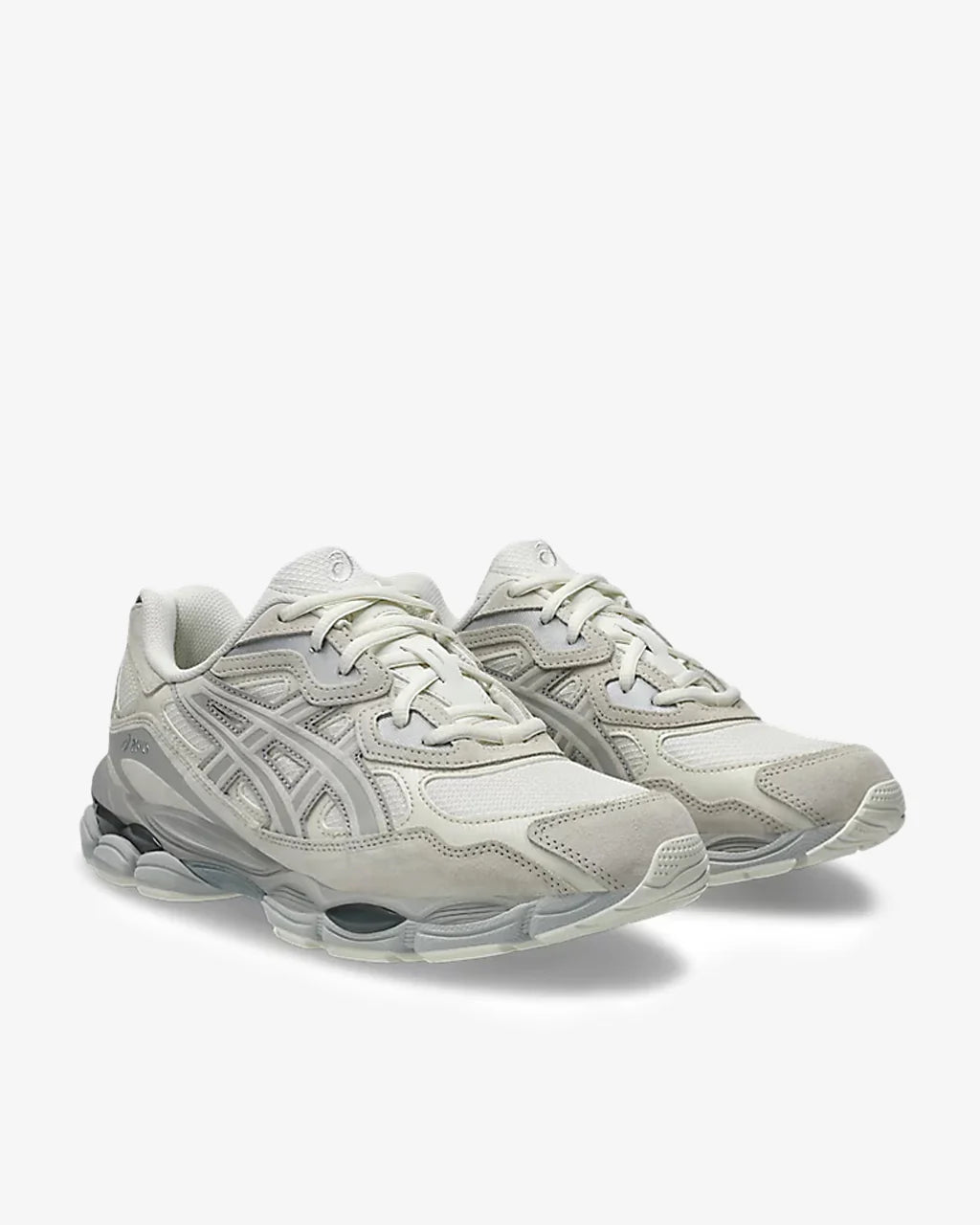 ASICS GEL-NYC Running Shoes for Men & Women - Cream Grey (1203A739-100) | Lightweight Cushioned Sneakers for Jogging, Gym Workouts & Everyday Wear