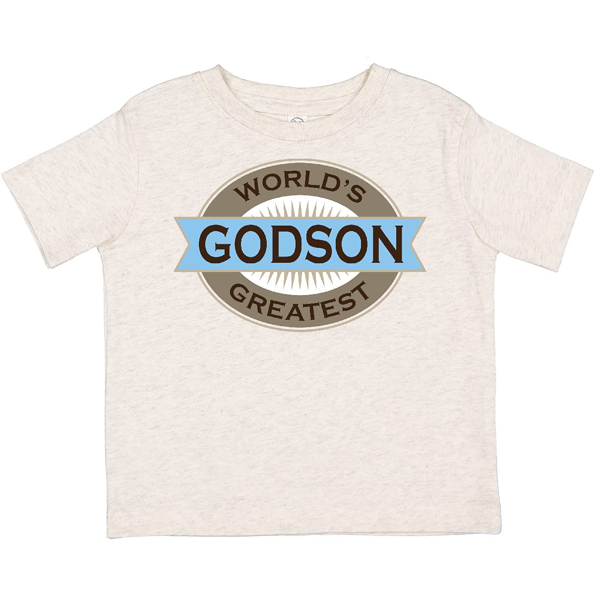 Inktastic Godson (World's Greatest) Toddler T-Shirt - Soft Cotton Cute Graphic Tee for Boys & Girls - Perfect for Playdates, Birthday Gifts & Family Photos