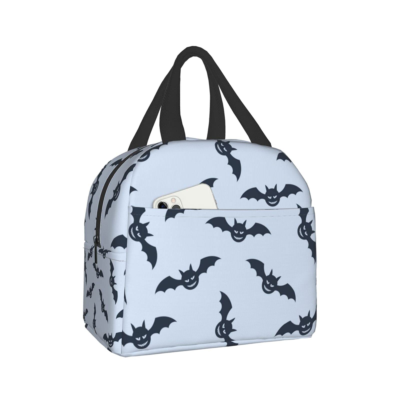Halloween Bat Lunch Bag Insulated for Work School Picnic