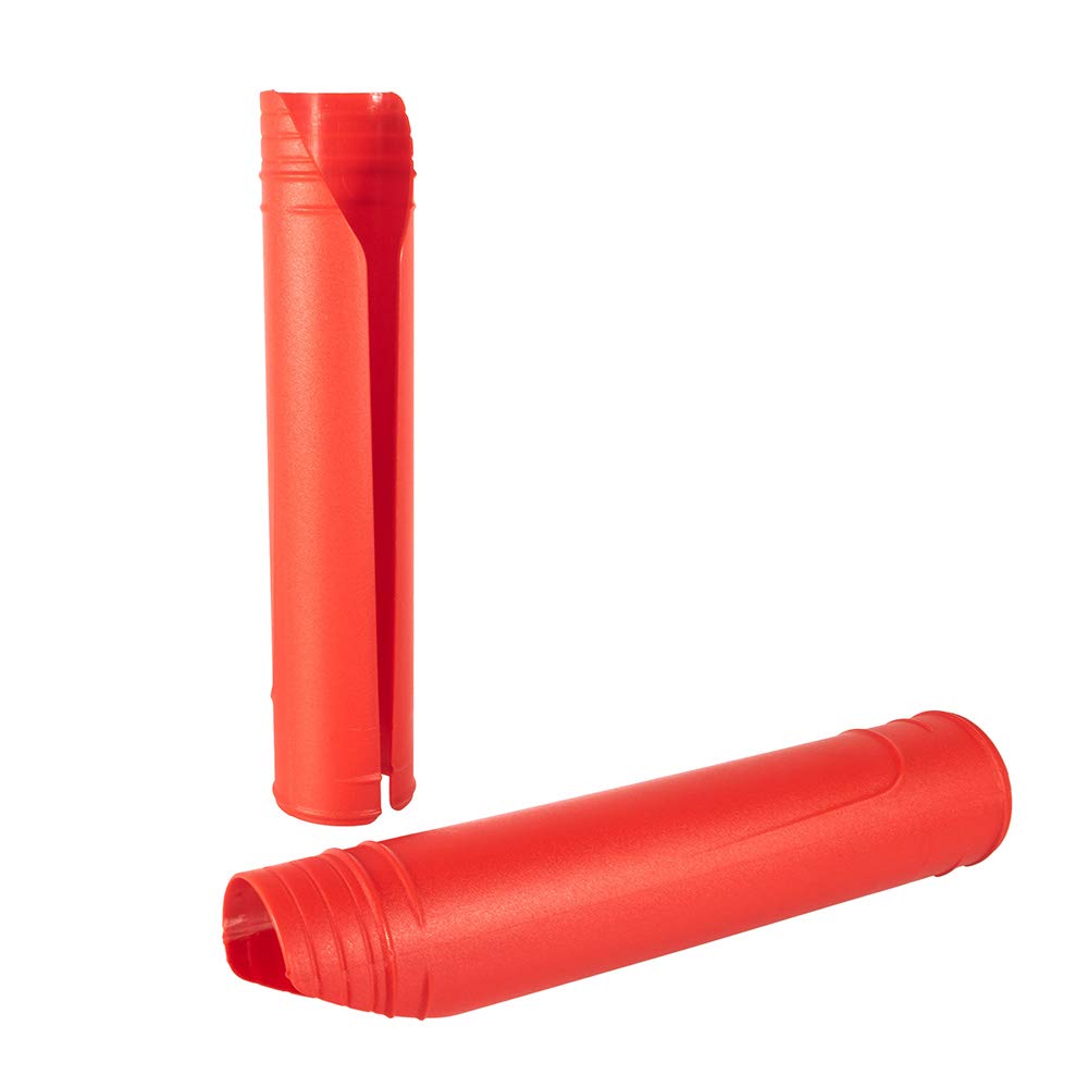 High Impact Resistance Motorcycle Upper Fork Guards - Durable Plastic Wraps for Dirt Bikes (Yamaha, Kawasaki, Husqvarna) - Red | Off-Road Protection & Enhanced Bike Safety