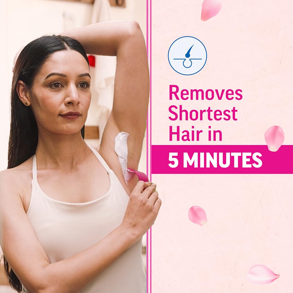 Veet Pure Hair Removal Cream for Women - 100g | Gentle Formula for Normal Skin | Safe for Legs, Underarms, Bikini Line & Arms | Painless At-Home Hair Removal Solution | Perfect for Beach Prep & Smooth Summer Skin