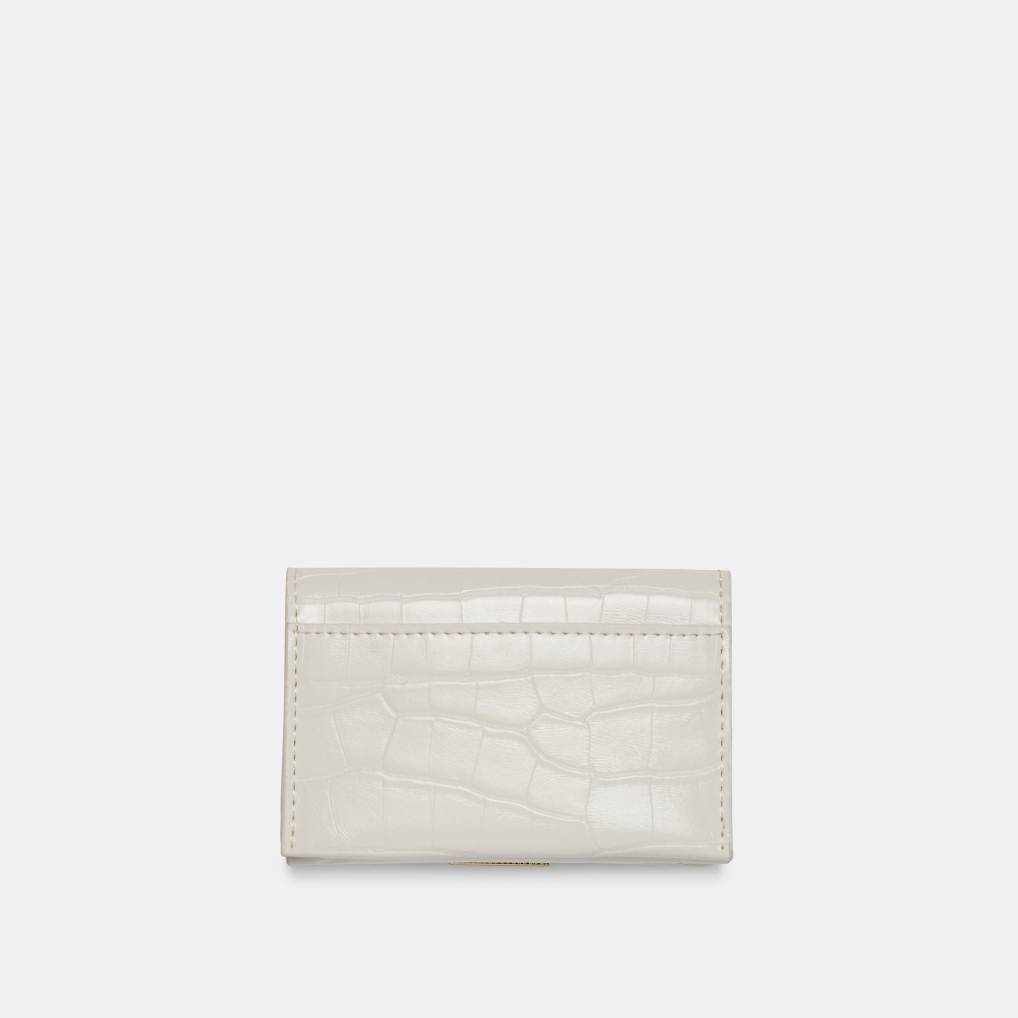 Stella Mini Me Wallet - White Crocodile Embossed Leather Wallet for Women | Perfect for Everyday Use, Travel & Gift Giving