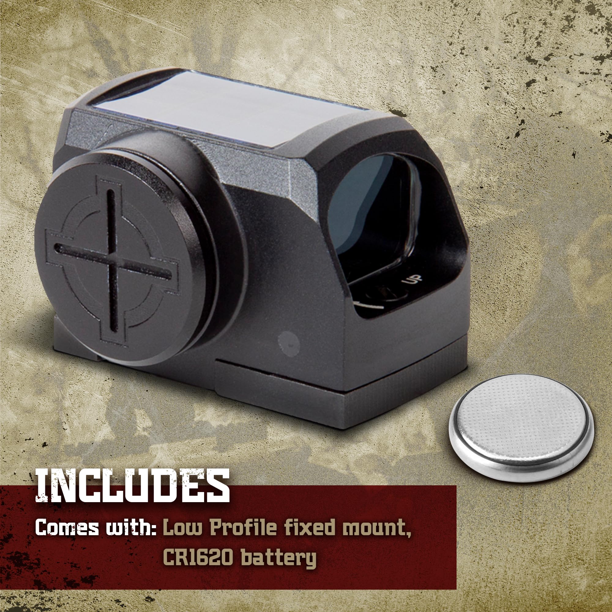 Sightmark Mini Shot M-Spec Solar Reflex Sight - Red Dot Scope for Rifles & Shotguns | Perfect for Hunting, Tactical Shooting & Outdoor Adventures