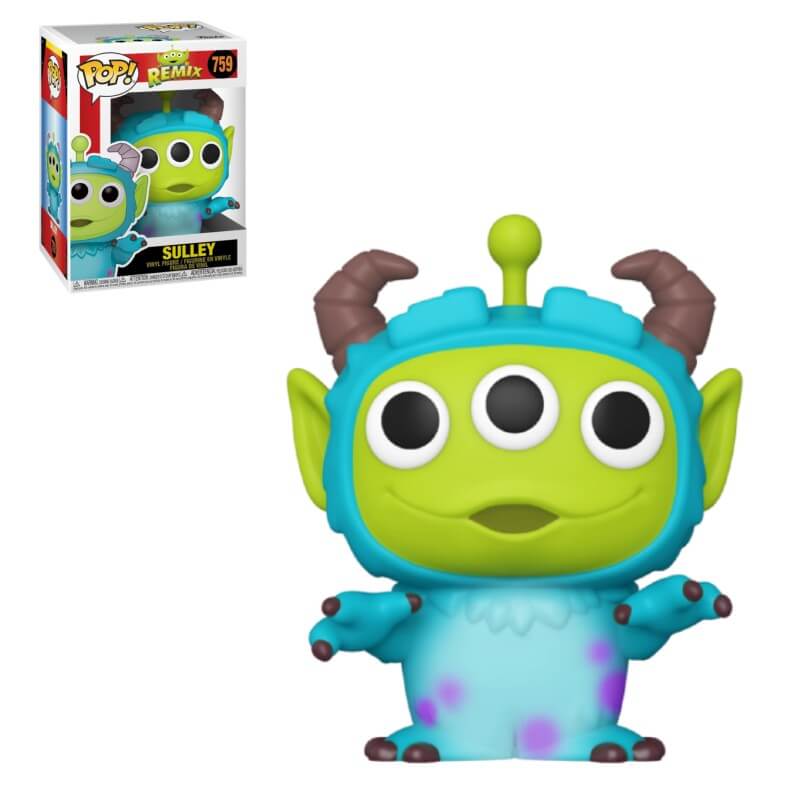 Funko Pop! ALIEN REMIX: Sulley #759 - Collectible Vinyl Figure | Disney Pixar Monsters Inc. Merchandise | Perfect for Display, Gifts & Pop Culture Fans