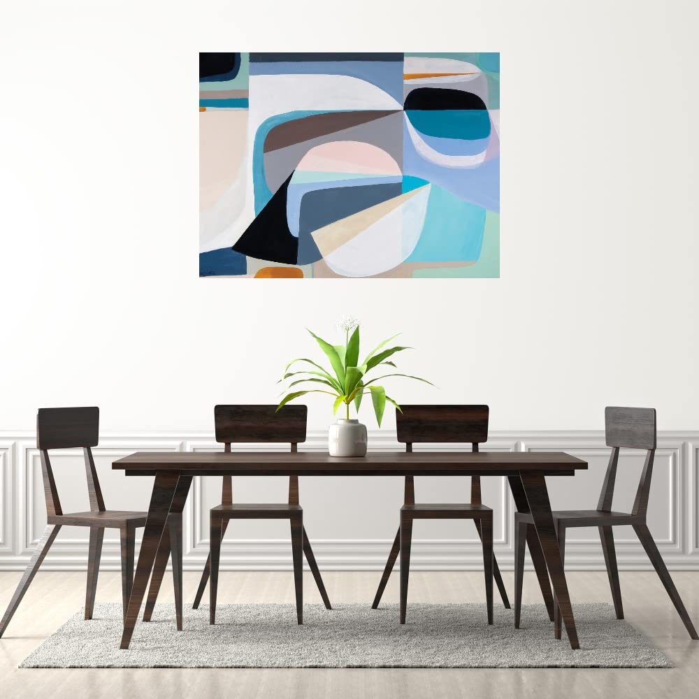 Marion Griese Drift Canvas Wall Art - 32x24 Inch Modern Abstract Painting for Living Room, Bedroom, Office Decor - Ready to Hang Stretched Canvas - Perfect for Home, Office & Commercial Spaces