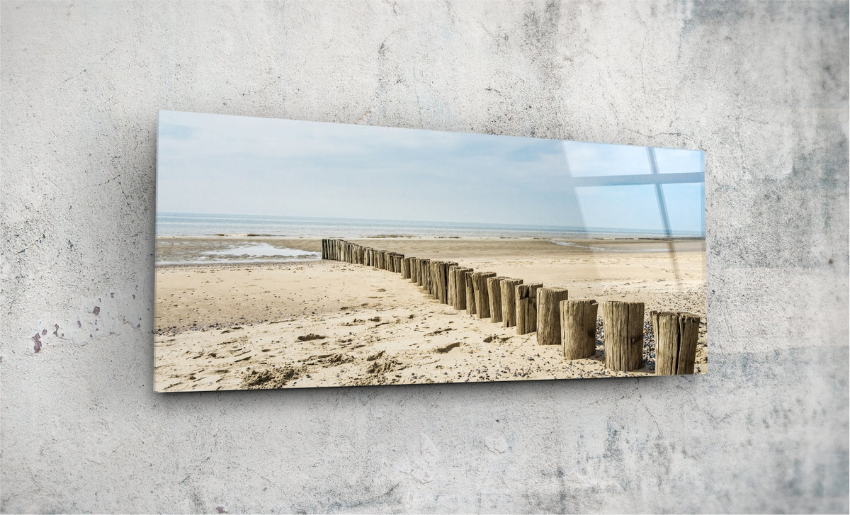 Seashore Panoramic Wall Art - Stunning Ocean View Canvas Print for Home & Office Decor | Perfect for Living Room, Bedroom, or Beach House