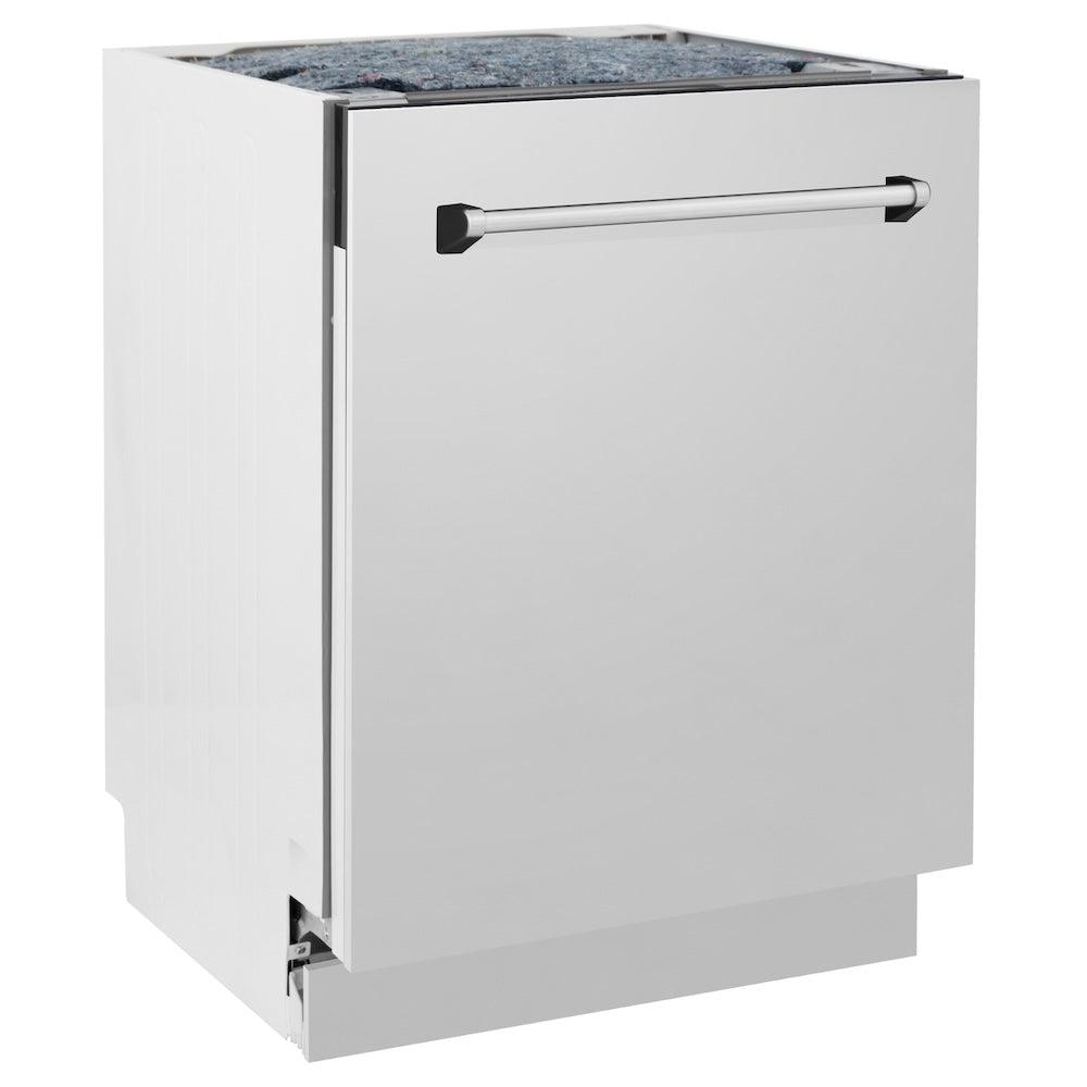 ZLINE 24 Inch Stainless Steel Tallac Series Dishwasher with 3rd Rack - 51dBa Ultra Quiet (Model DWV 304 24) - Perfect for Small Kitchens and Open-Concept Living Spaces