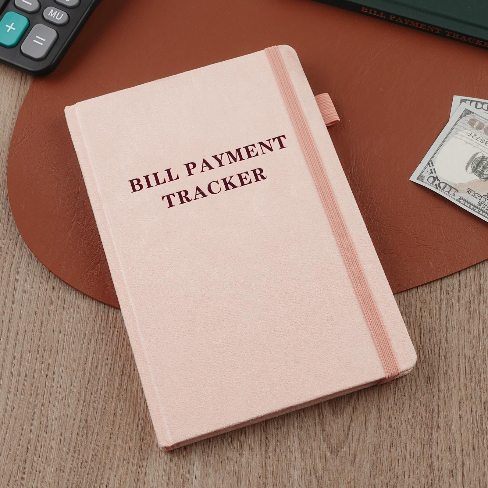 **2025 Monthly Bill Organizer with Pockets - Track & Pay Bills Easily | 2280 Billing Records | Expense Tracker & Money Saver Notebook (Pink) - Perfect for Home Budgeting & Financial Planning**