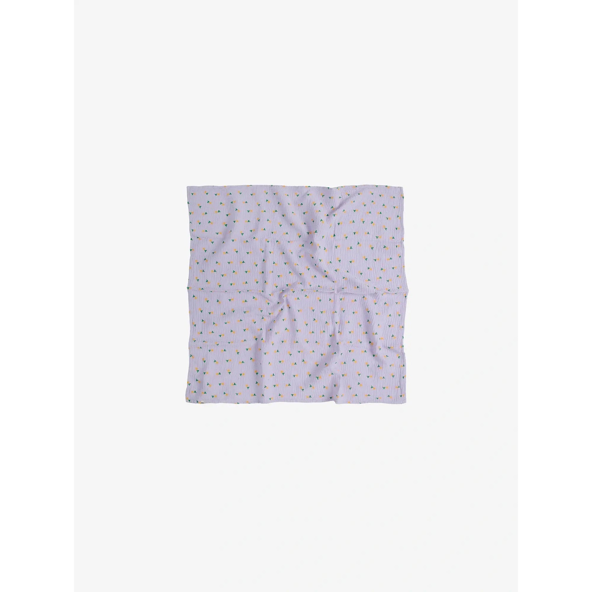 Bobo Choses Baby Pansy Flower Gift Set (Romper + Lovey Blanket + Security Blanket) Lavender - Perfect Newborn Baby Shower Gift & Nursery Essentials