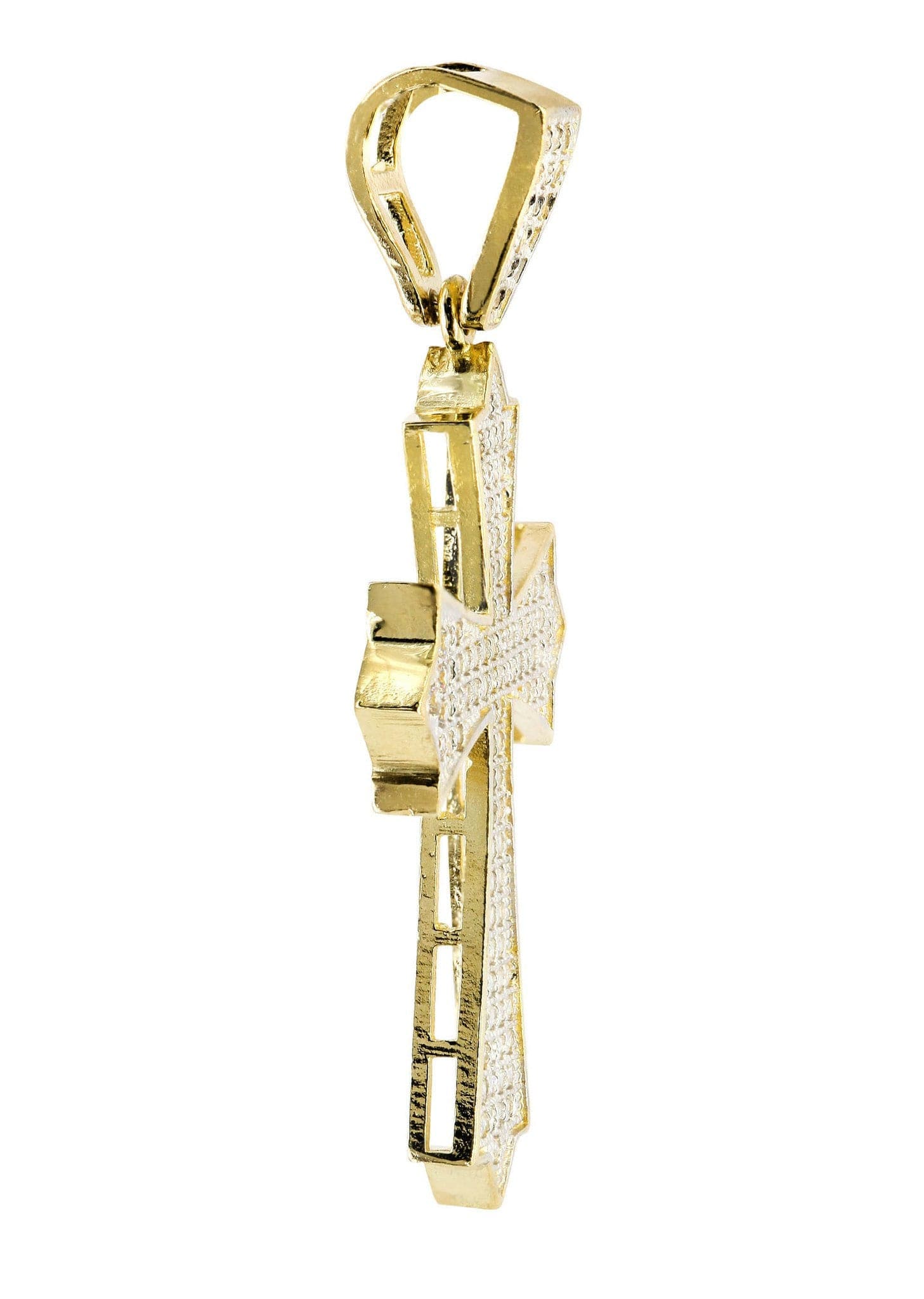 10K Gold Cross Pendant Necklace for Women & Men - 3.9 Grams Solid Gold Religious Jewelry - Perfect for Baptism, First Communion, Confirmation & Everyday Wear