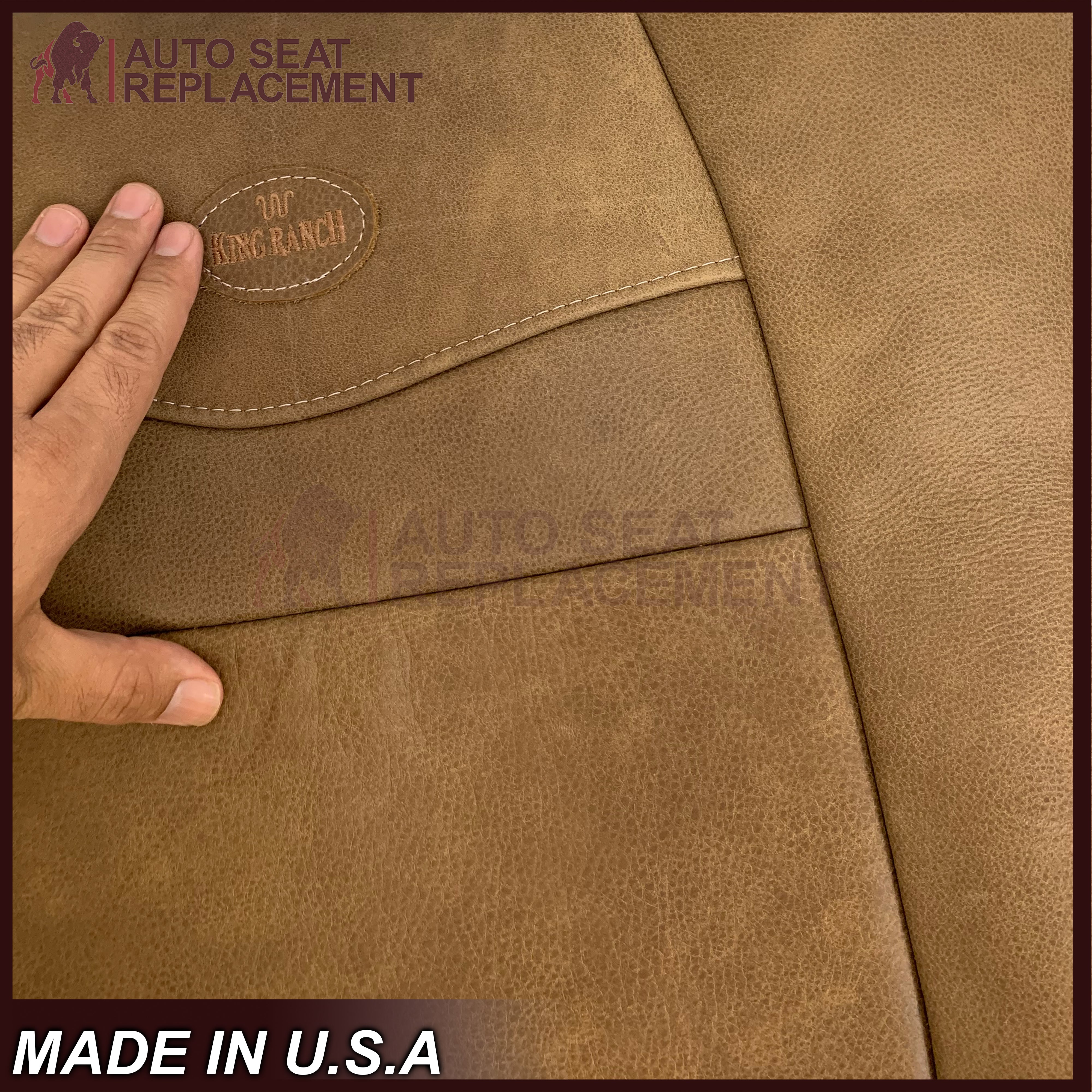2001-2003 Ford F150 King Ranch Genuine Raw Cowhide Leather Seat Covers - Premium Protection & Style for Trucks, SUVs & Off-Road Vehicles