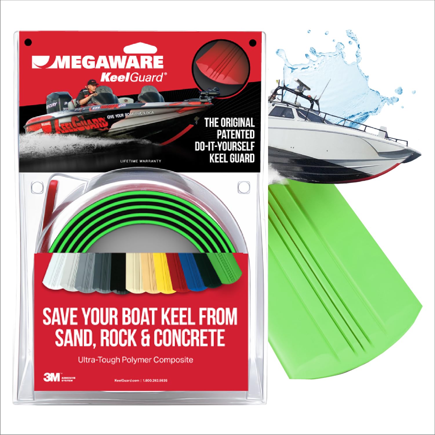 Megaware Self-Adhesive DIY Keel Guard for Boats - 5