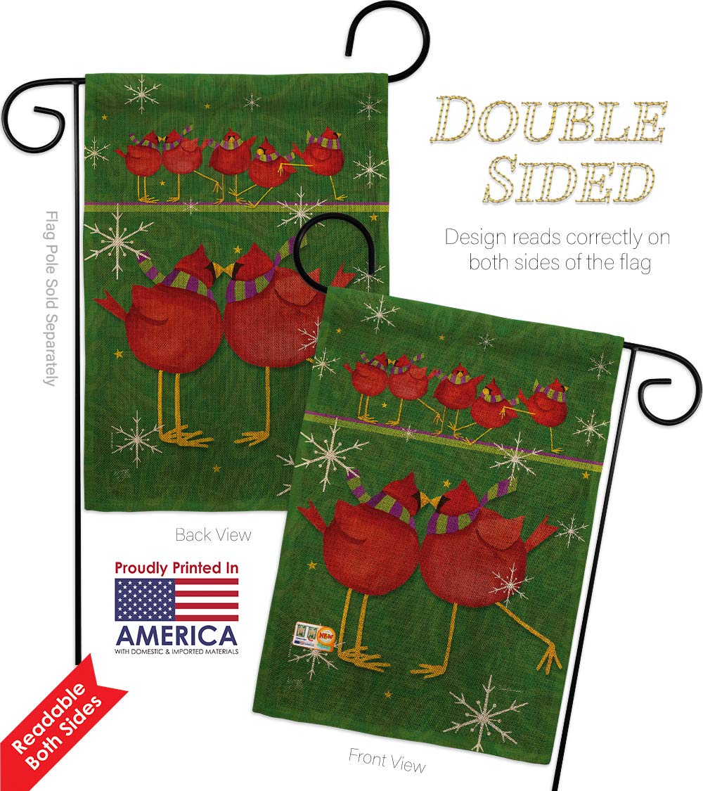 Winter Wonderland Burlap Garden Flag Set - Snowflake Snowman Decor for Yard & Home