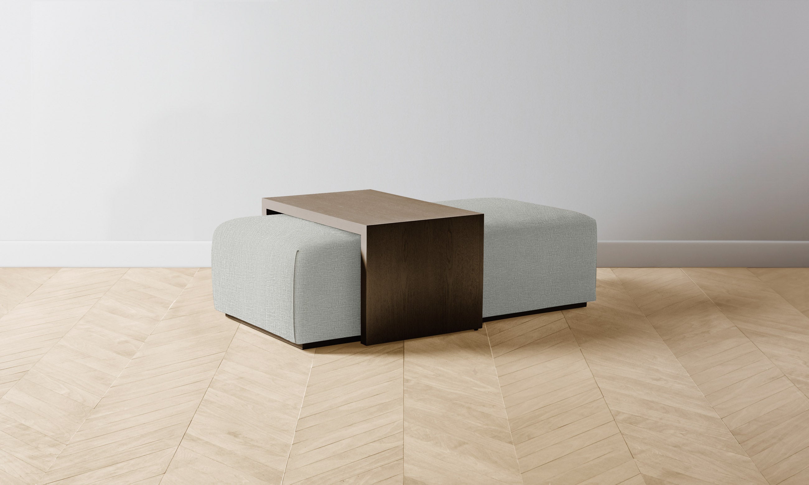 The Bowery Ottoman - Performance Woven Chenille Rain-Resistant Fabric - Perfect for Living Room, Bedroom & Outdoor Use