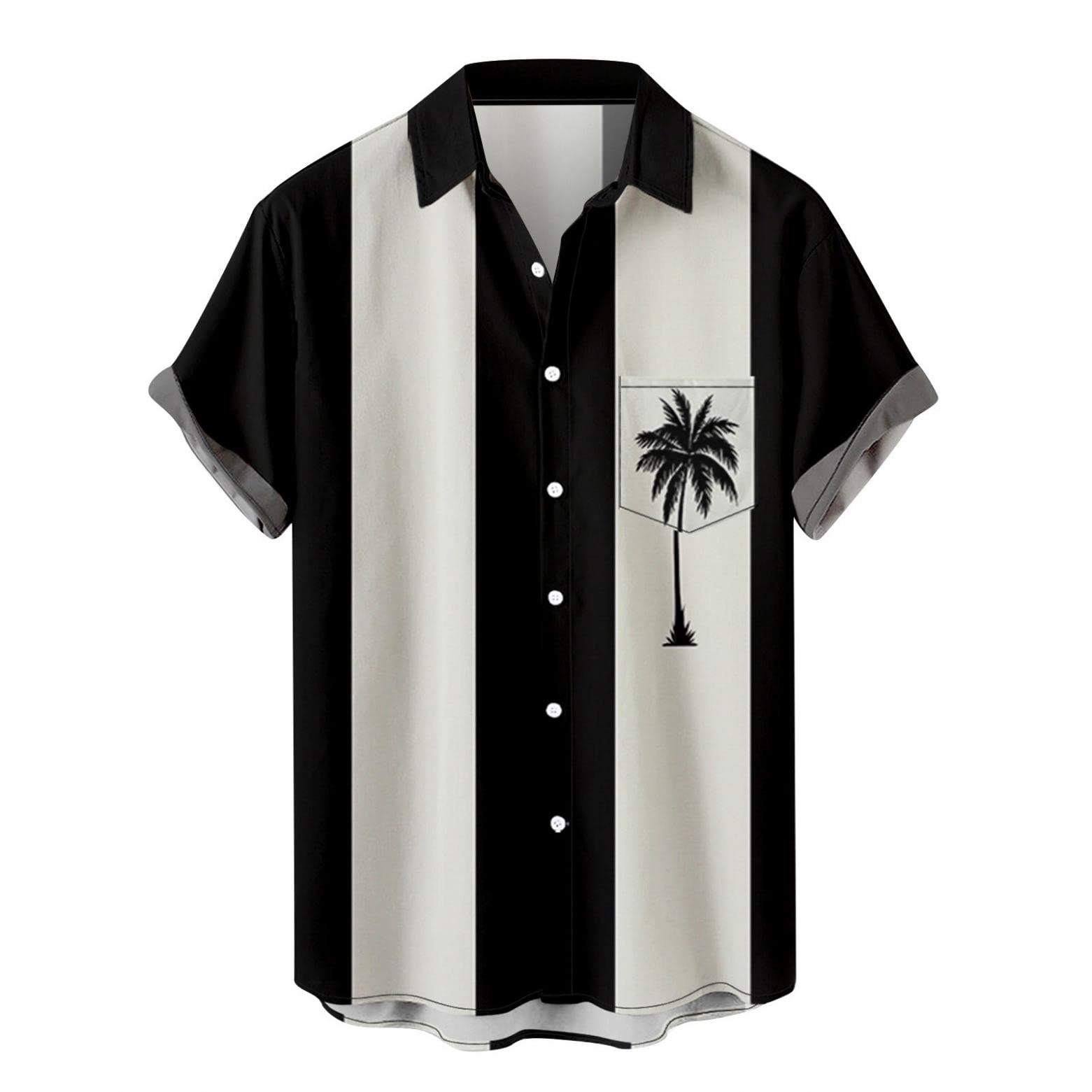 Men's Hawaiian Shirts - Tropical Short Sleeve Button Down for Summer Beach & Party