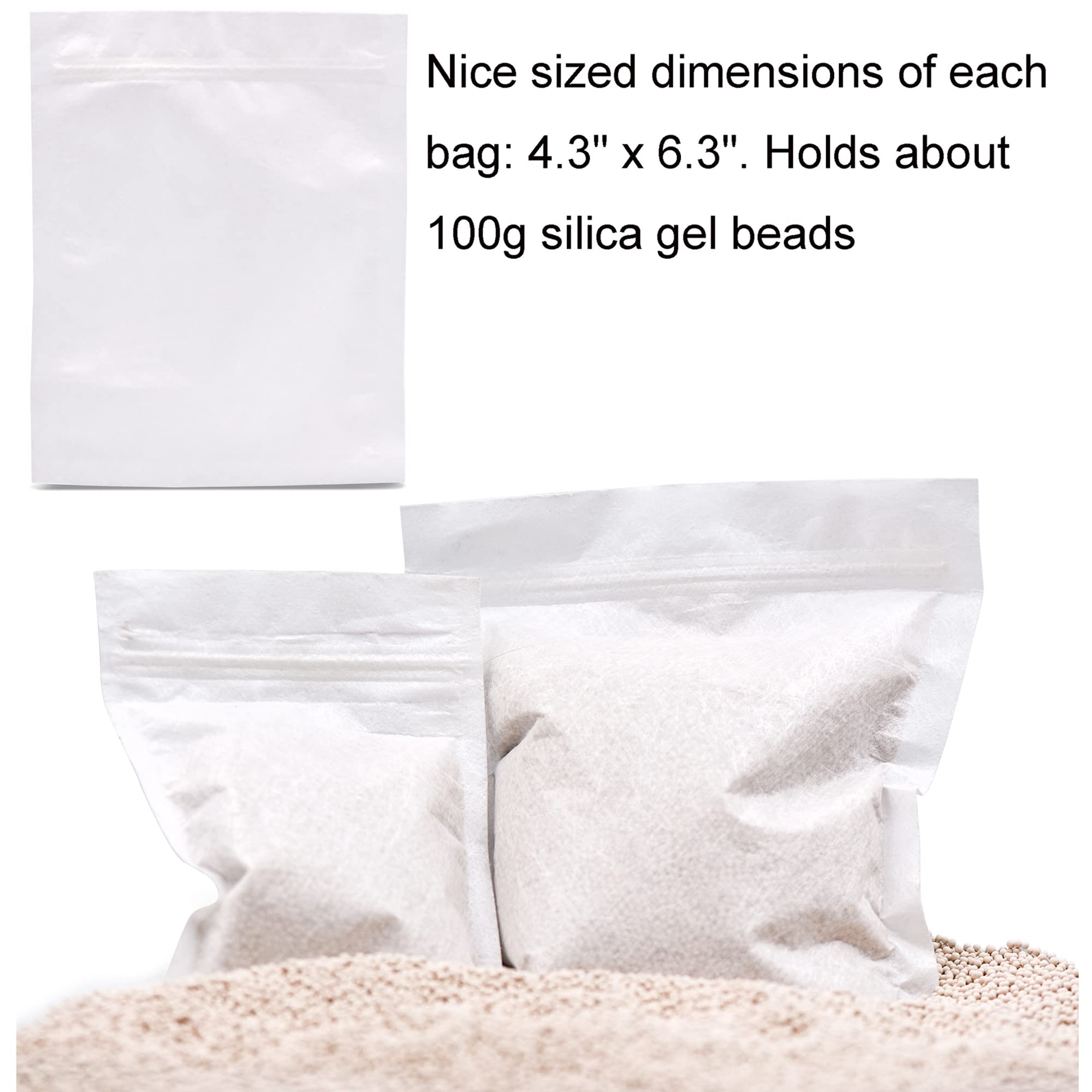 Premium 2LBS 3A Molecular Sieve Desiccant Bulk - Reusable Dehumidifier with 20 Resealable Nonwoven Bags for Moisture Control in Storage, Closets, Safes & Electronics Protection