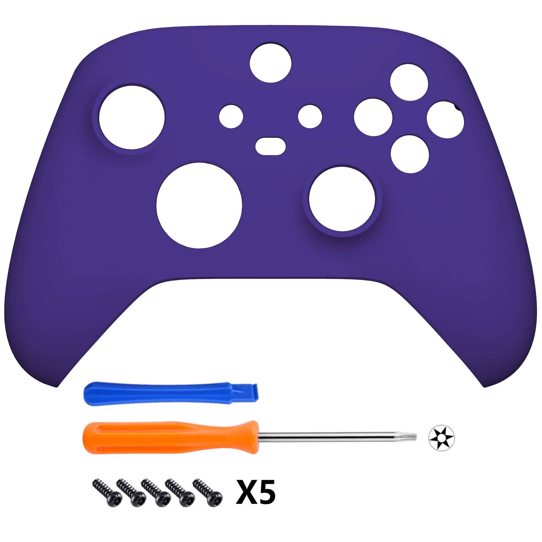 ExtremeRate Purple Xbox Series X/S Controller Shell - Soft Grip Cover for Gaming