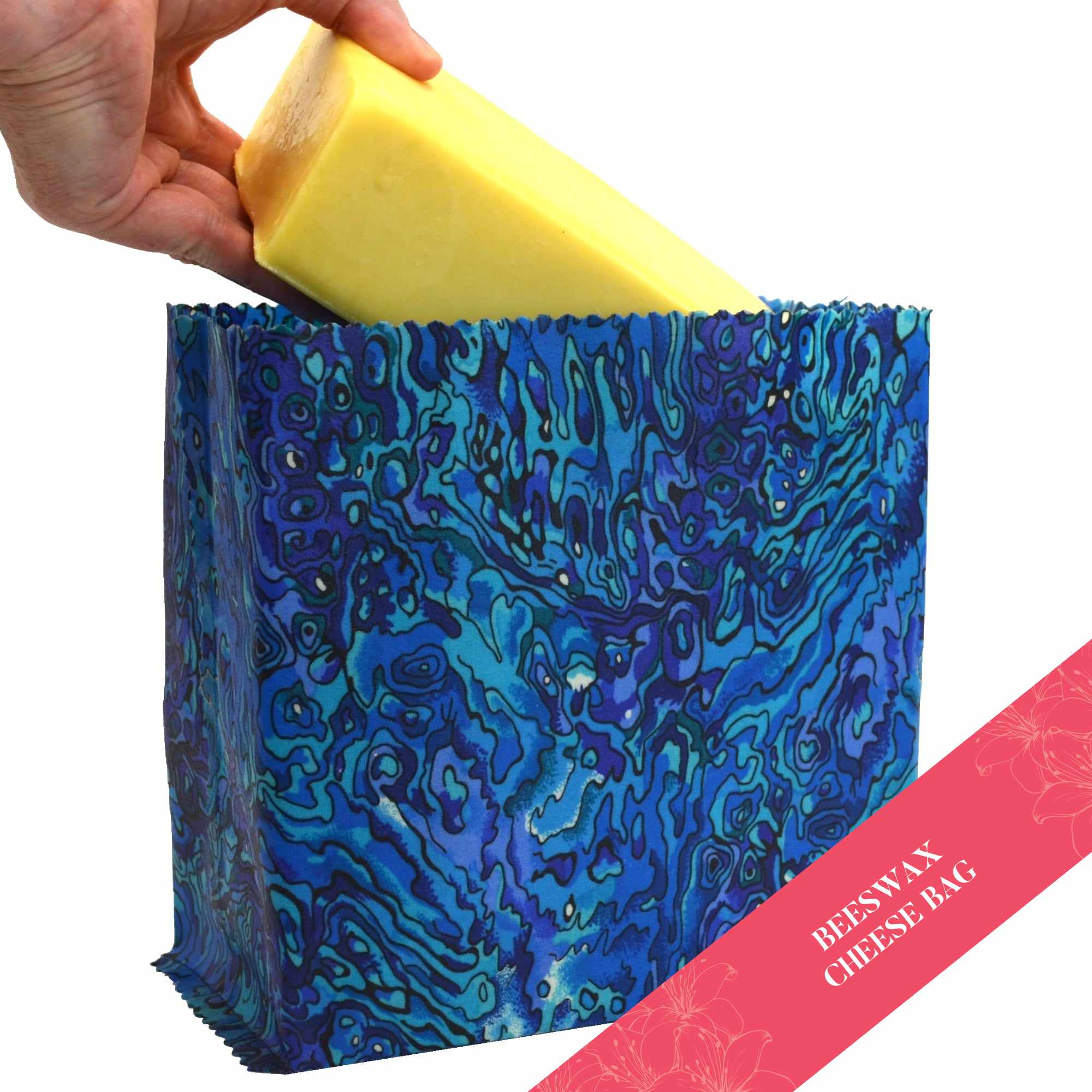 Paua Blue Cheese Bag - Stylish & Durable Handmade Tote for Women | Perfect for Grocery Shopping, Beach Trips & Everyday Use