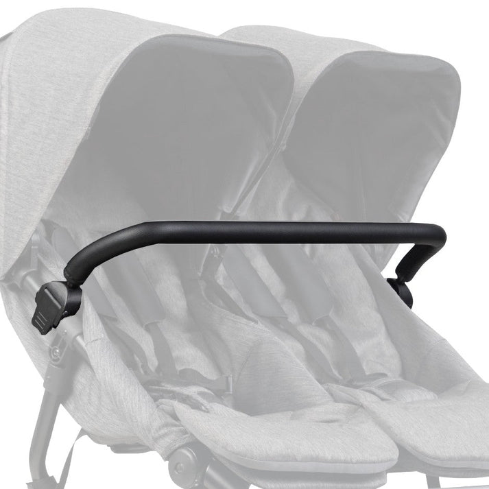 Mountain Buggy Duet 2017+ Black Leather Bumper Bar for Stroller - Premium Replacement Part for Baby Carriages & Travel Systems - Perfect for Urban Walks, Shopping Trips & Family Outings