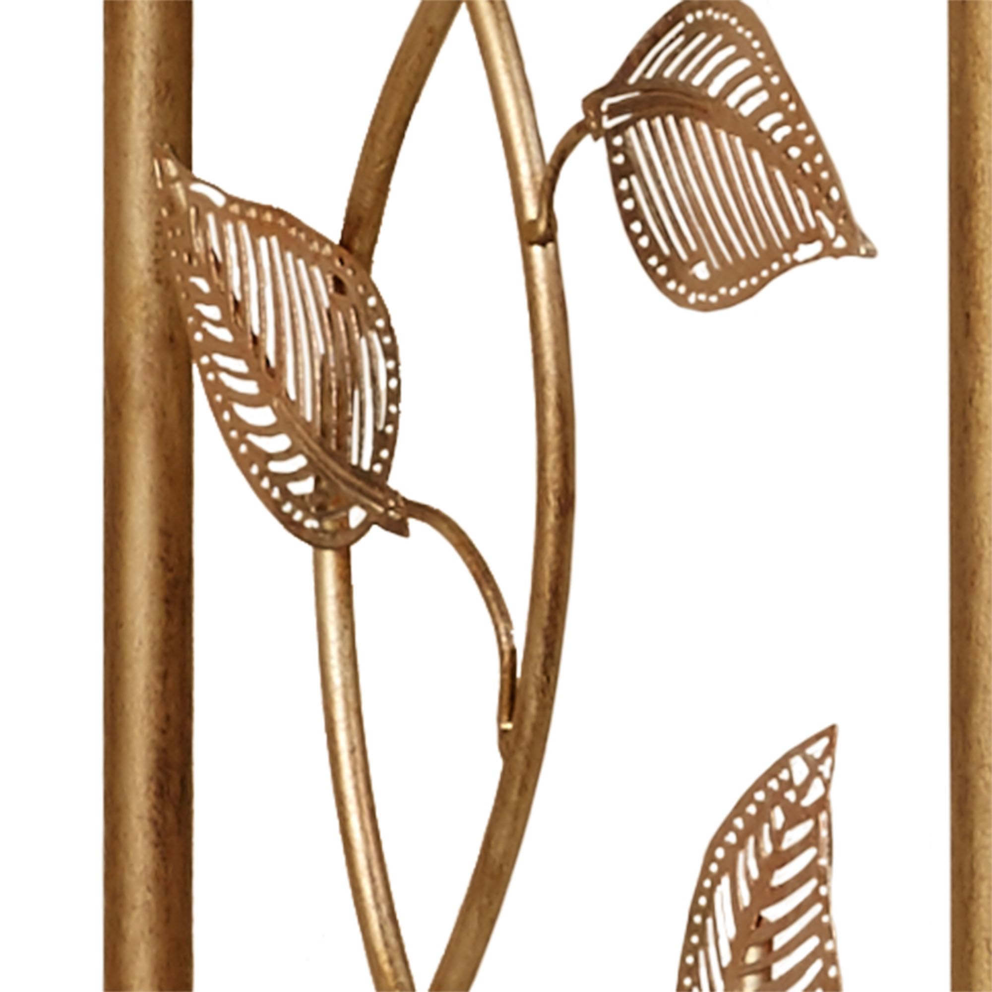 Touch of Class Eden Freestanding Towel Rack Stand - 3-Tier Metal Bathroom Towel Holder with Champagne Bronze Finish - Powder Coated Rustproof Design for Poolside & Spa - Nature-Inspired Home Decor for Bathrooms, Guest Rooms & Luxury Resorts