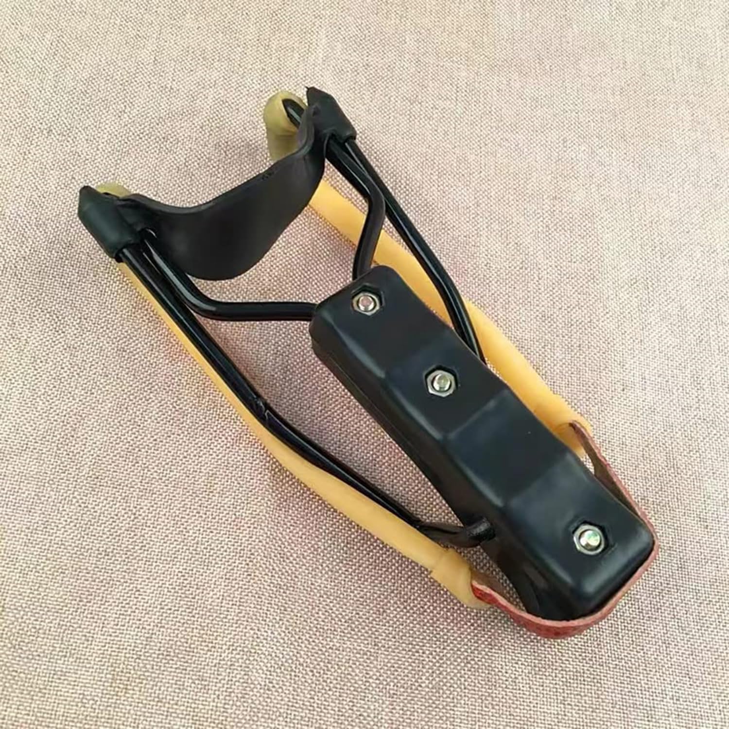 SAHENITEANA Professional Slingshot for Outdoor Sports - High-Performance Hunting Slingshot with Durable Yellow/Black Design (2-Pack) - Perfect for Hunting, Target Practice & Survival Training