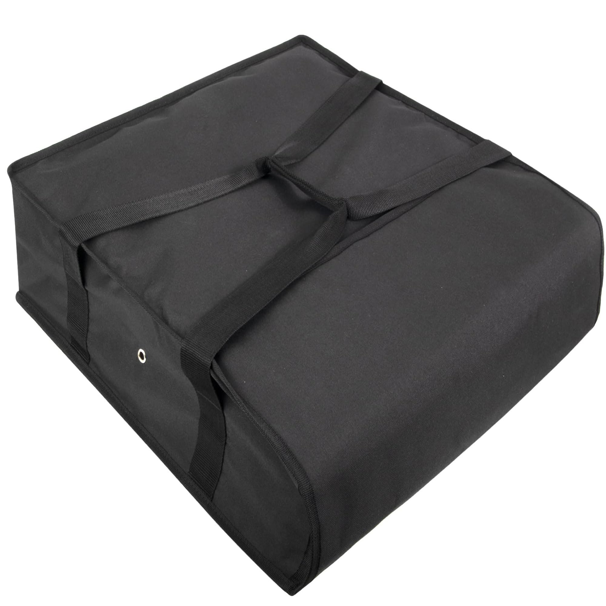 **Insulated Pizza Delivery Bag 20x20x6 - Professional & Personal Food Carrier for Hot & Cold Meals - Perfect for Restaurants, Catering & Home Use (Black)**