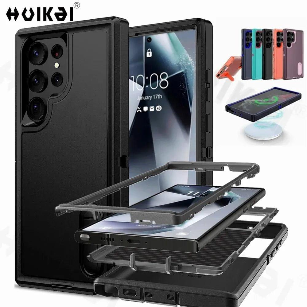 Samsung Galaxy S24 Ultra Rugged Shockproof Case - Heavy Duty Protection for Drops & Bumps - Perfect for Outdoor Adventures, Construction Work & Extreme Sports