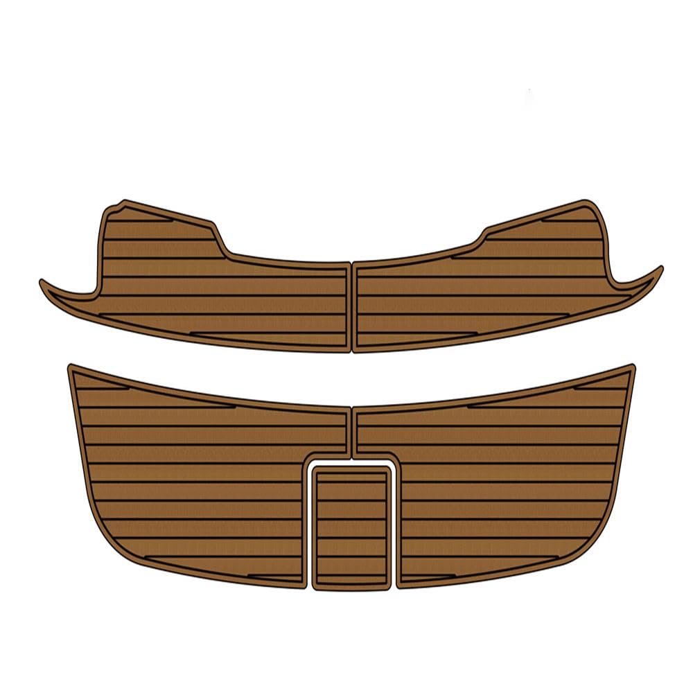 Boat EVA Faux Teak Decking Floor Mat for Sea Ray 370 Sundancer Swim Platform Pad - Non-Slip Marine Grade Foam Decking for Yachts, Boats, and Swim Platforms