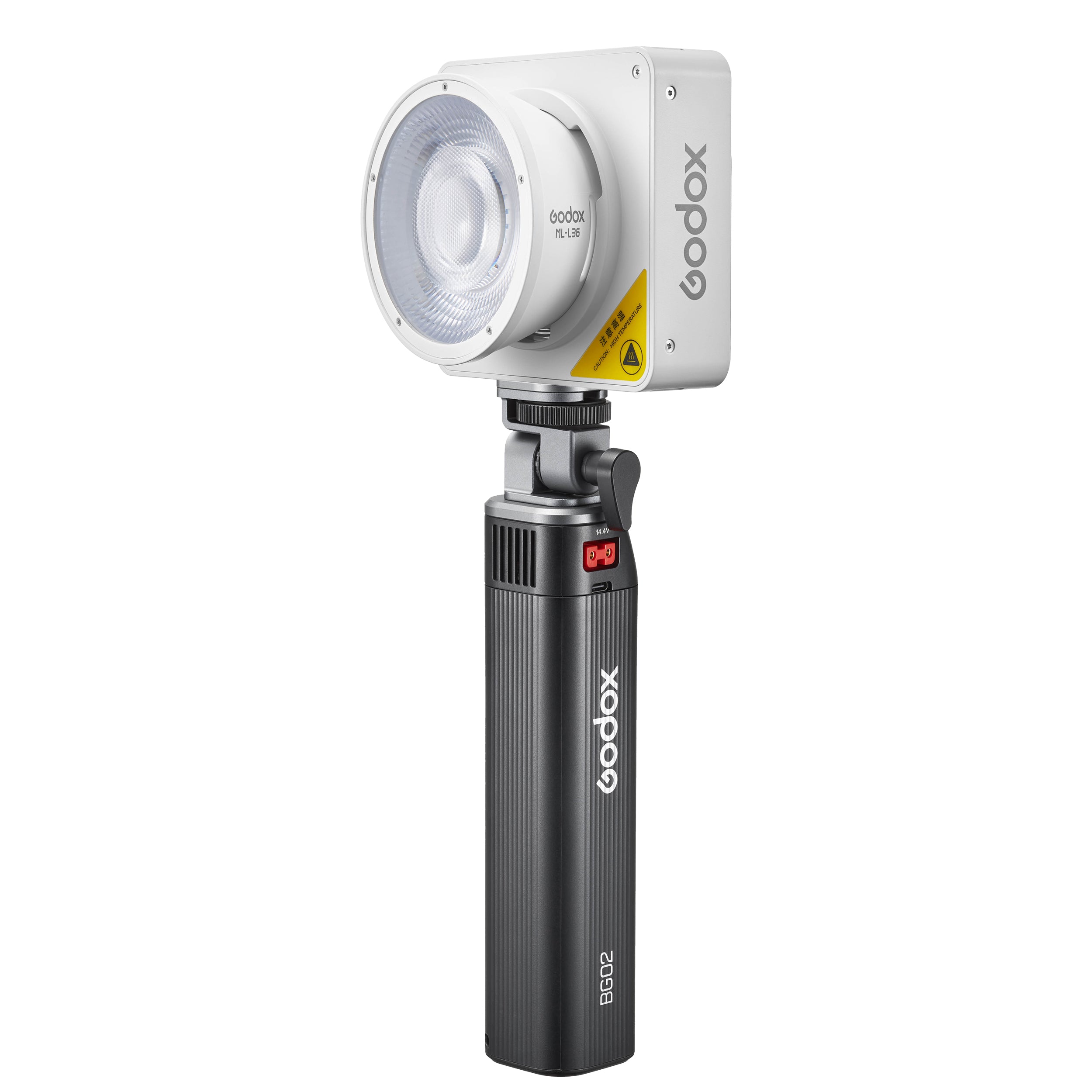 Godox ML100BI Compact LED Video Light with BG02 Battery Grip - Perfect for YouTube, Vlogging, Photography & Studio Lighting