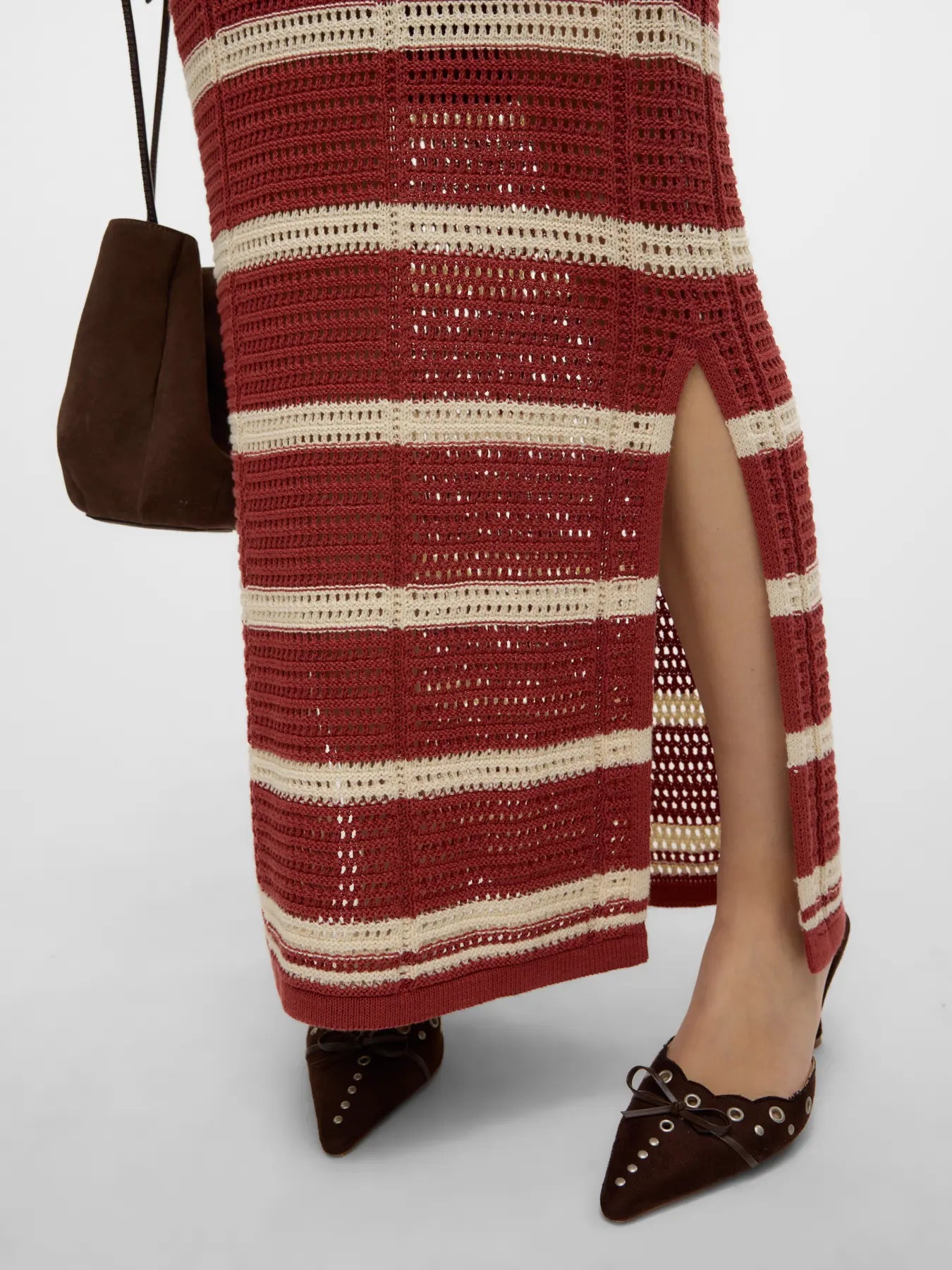 Vero Moda Sardinia Skirt - Women's Flowy Midi Skirt with Side Slit, High Waist A-Line Design for Casual & Office Wear | Perfect for Summer Outfits, Date Nights & Business Casual Attire