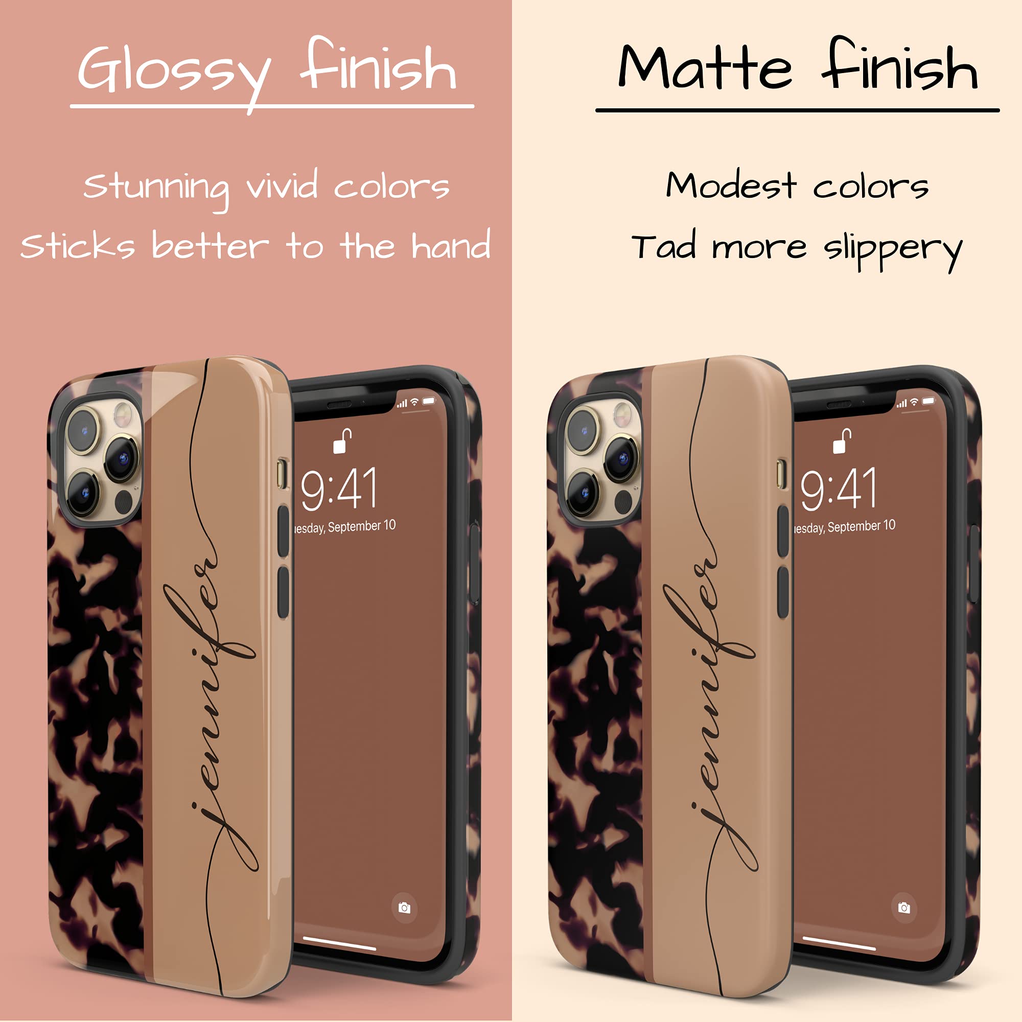 Personalized Tortoiseshell Phone Case with Calligraphy Name - Compatible with iPhone 16 Plus/15 Pro Max/14/13 Mini/12/11/X/XS Max/XR/7/8 Plus - Stylish Protective Cover for Work, Travel & Everyday Use