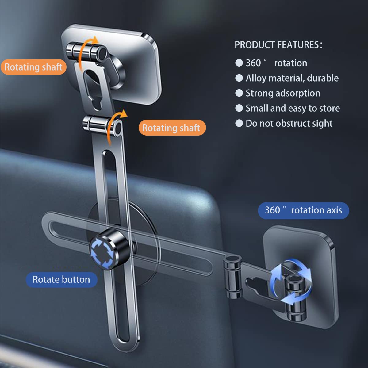 Kwak's Magnetic Car Phone Holder - Universal Smartphone Mount for iPhone, Samsung & All Phones | Strong Grip Dashboard & Vent Mount | Perfect for Driving, Commuting & Road Trips