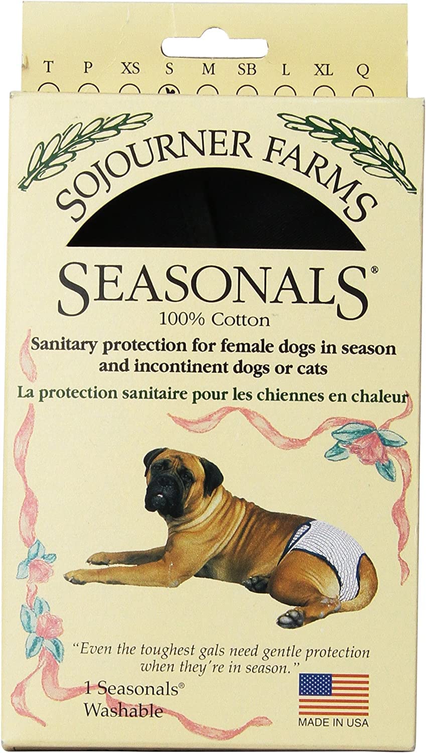 Washable Dog Diaper for Small Dogs - Reusable Pet Diapers in Brown | Perfect for House Training, Incontinence & Travel