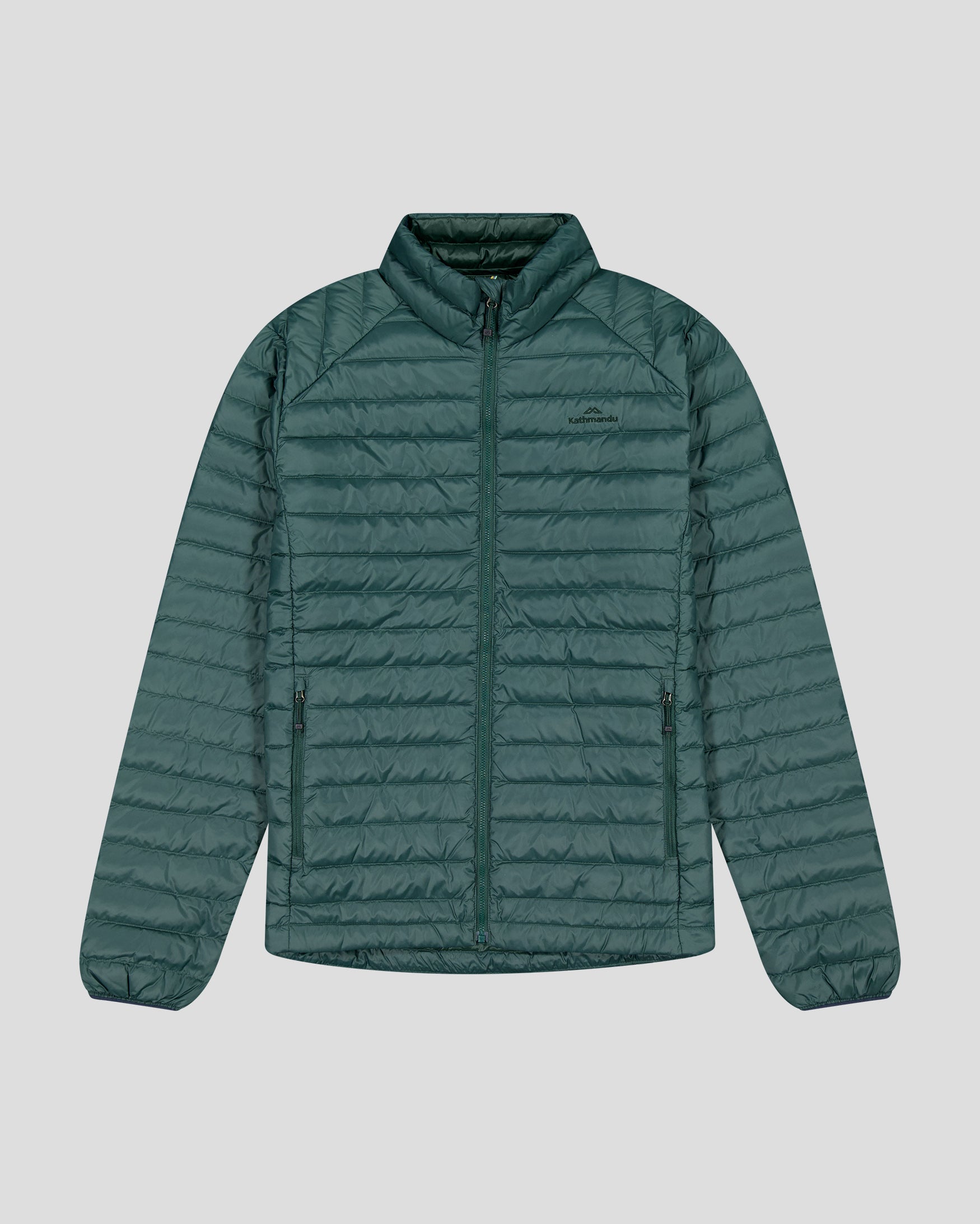 Men's Heli Down Jacket V4 - Lightweight Warm Winter Coat, Waterproof Deep Forest Green Puffer Jacket for Outdoor Activities & Hiking