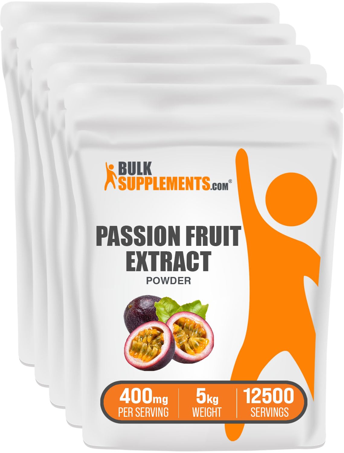 BulkSupplements Passion Fruit Extract Powder 5kg (11 lbs) - Pure Passion Fruit Supplement, Natural Antioxidant, Gluten Free, No Sugar Added - Perfect for Smoothies, Baking & Healthy Recipes