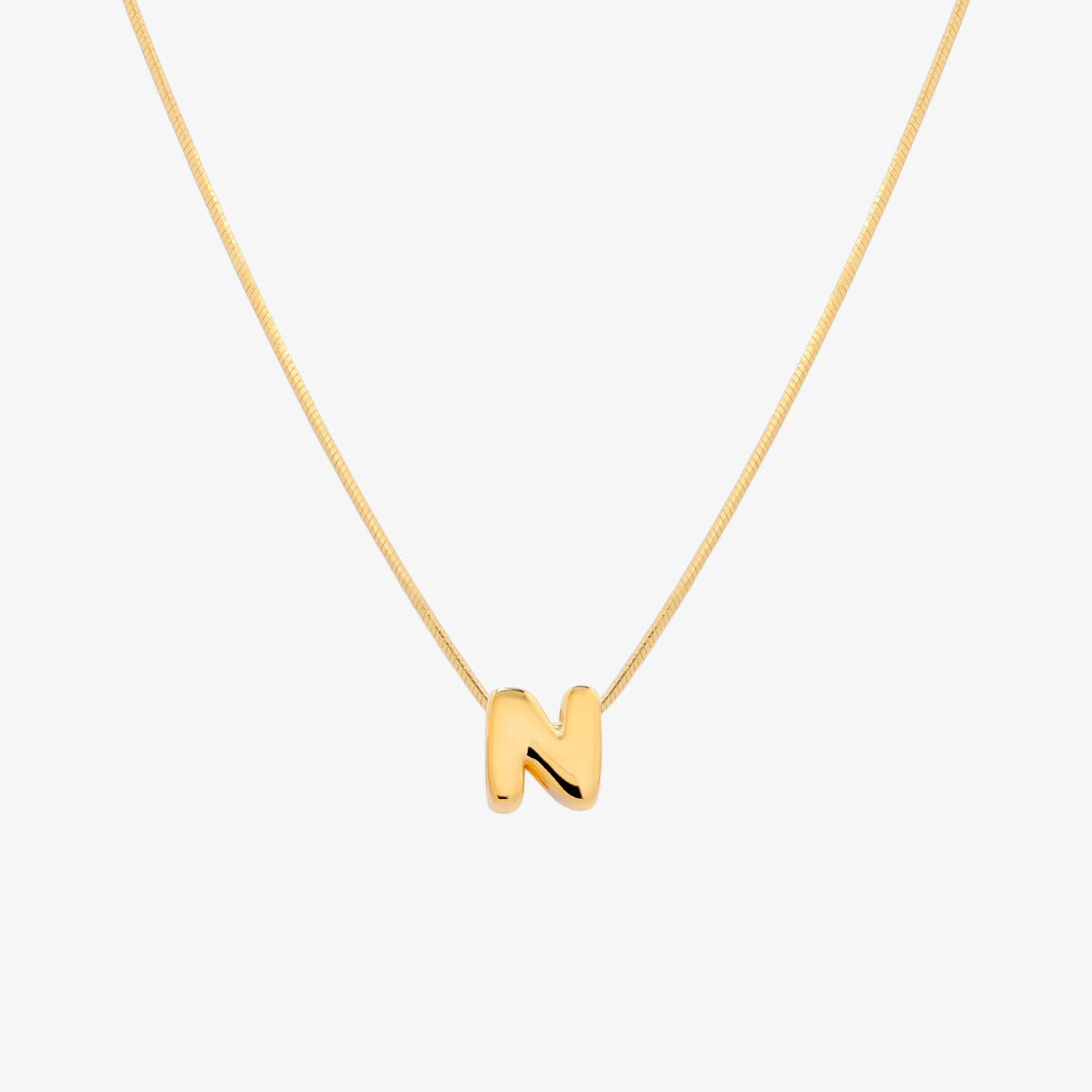 Personalized Bubble Initial Pendant Necklace for Women - Custom Name Letter Jewelry Gift for Her - Perfect for Birthdays, Anniversaries & Everyday Wear
