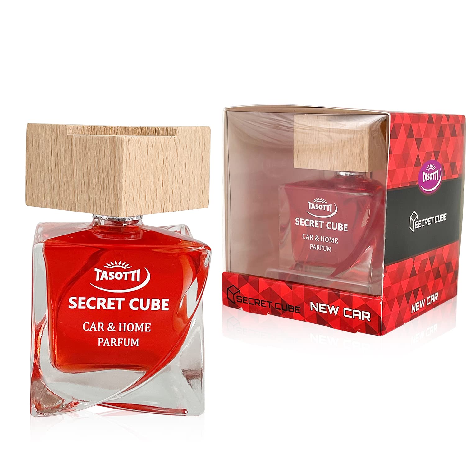 Luxury Car Air Freshener & Home Perfume, Long-Lasting Secret Cube Collection, New Car Scent, Odor Eliminator for Vehicles and Living Spaces