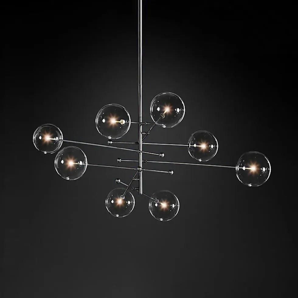 Modern LED Pendant Light with Crystal Grape Design - Elegant Dining Room & Kitchen Island Lighting for Home Decor