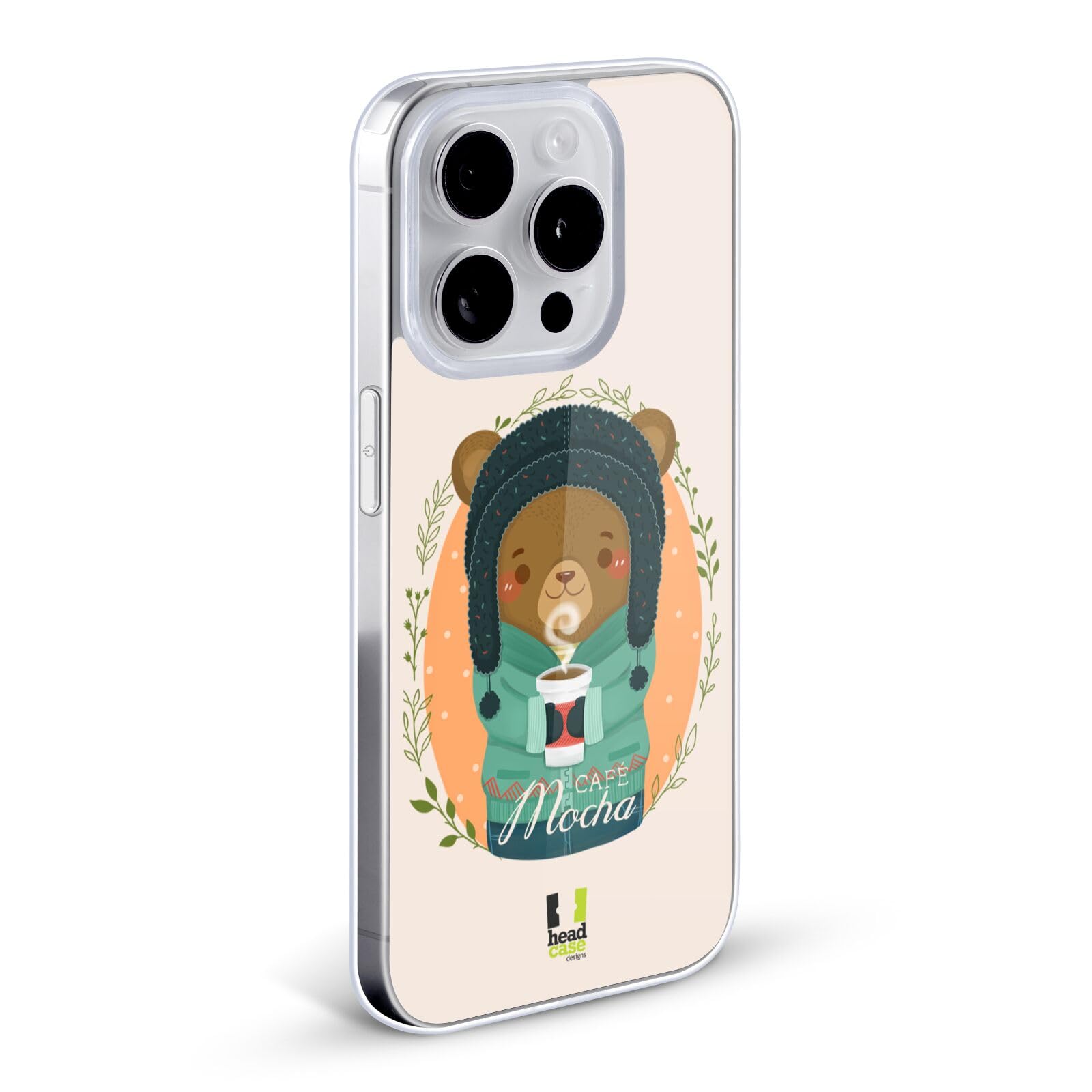 Bear Warmth of Winter Soft Gel Phone Case - Compatible with Apple iPhone 7, iPhone 8 & iPhone SE (2020/2022) - Cute Animal Design Protective Cover for Everyday Use & Winter Style
