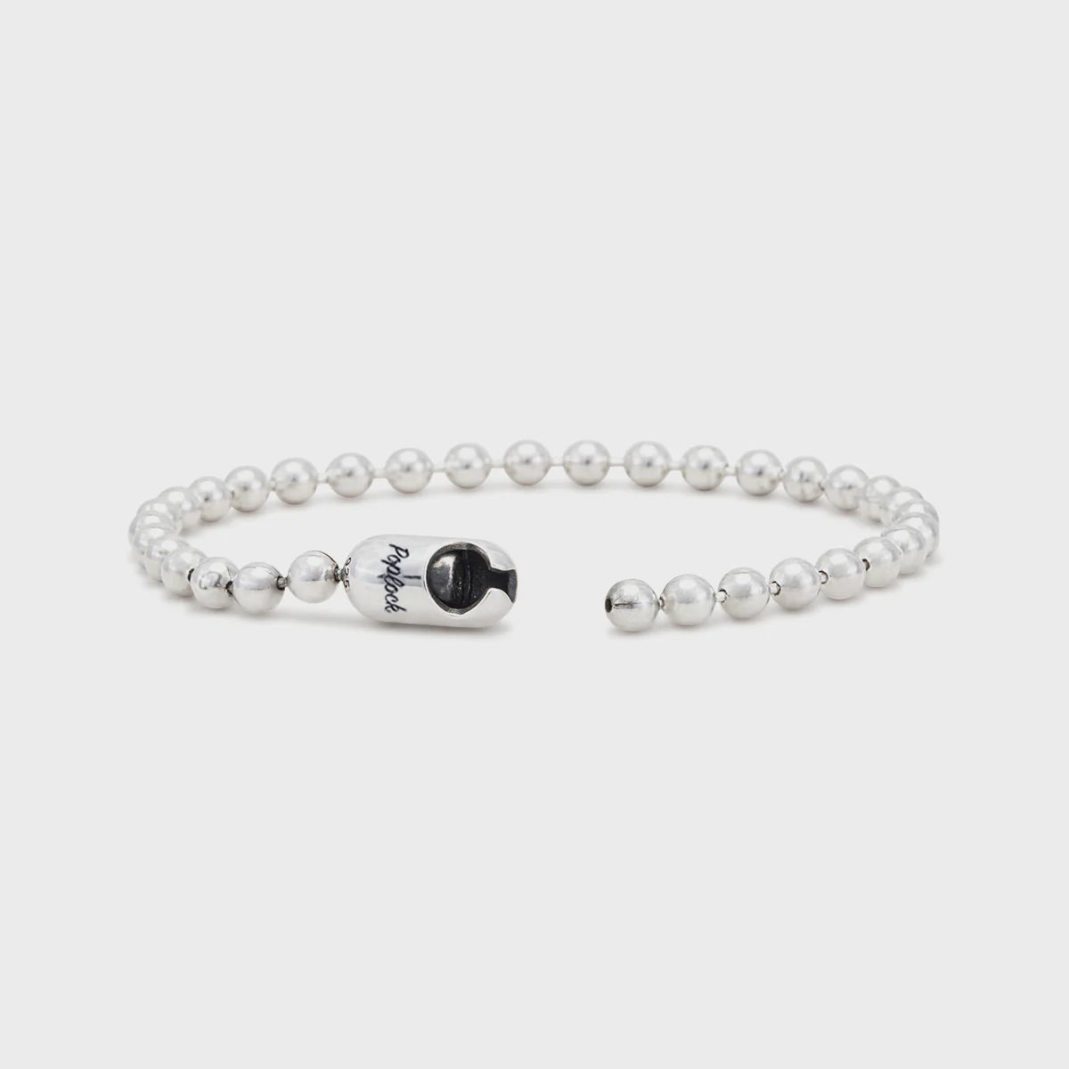 Trendy Art Poplock Ball Chain Bracelet for Women - Adjustable Fashion Jewelry Gift for Daily Wear & Special Occasions