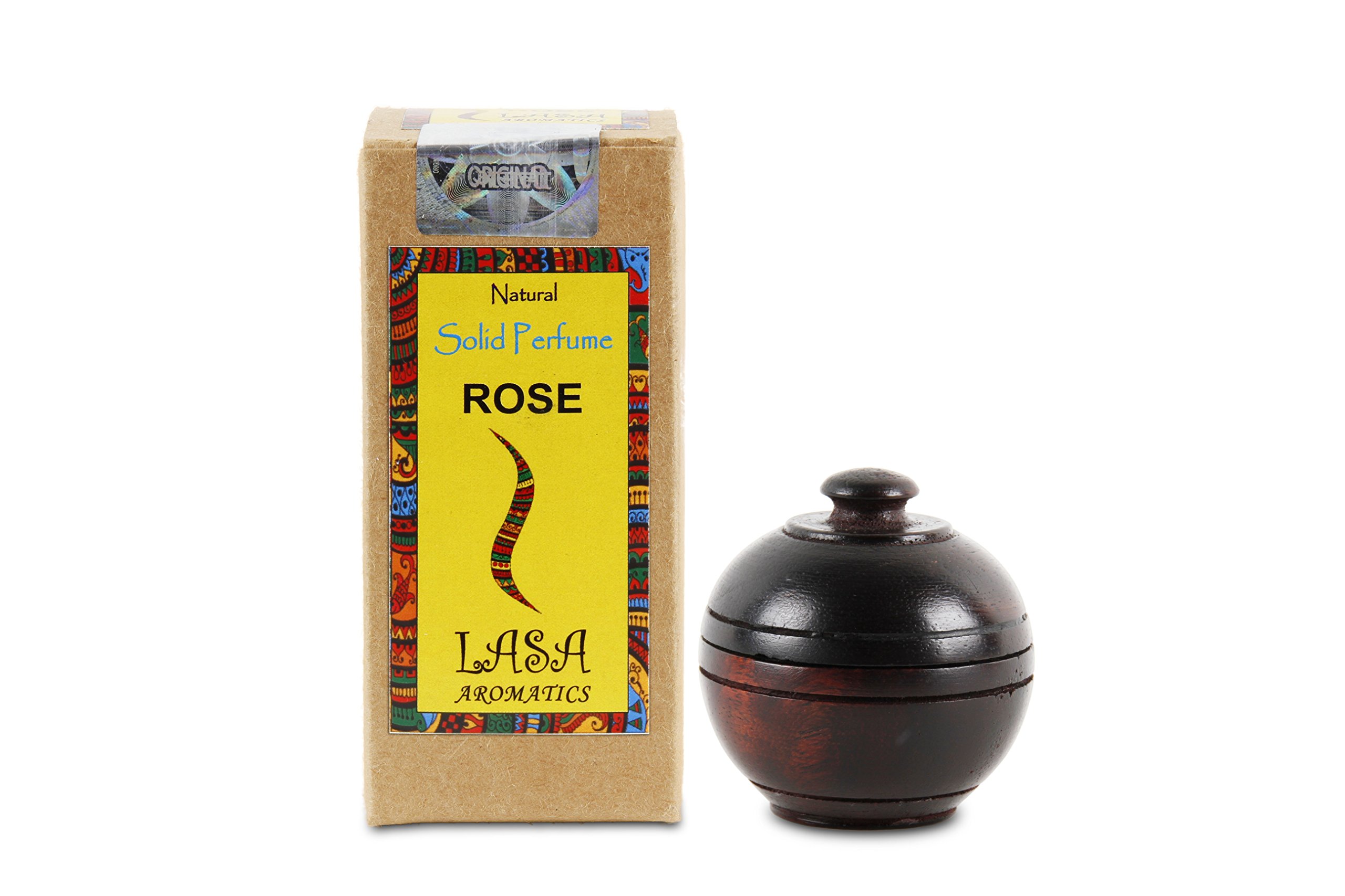 Lasa Rose Solid Perfume Bottles - 6 Grams | Long-Lasting Fragrance for Women | Perfect for Travel, Purse & Everyday Use