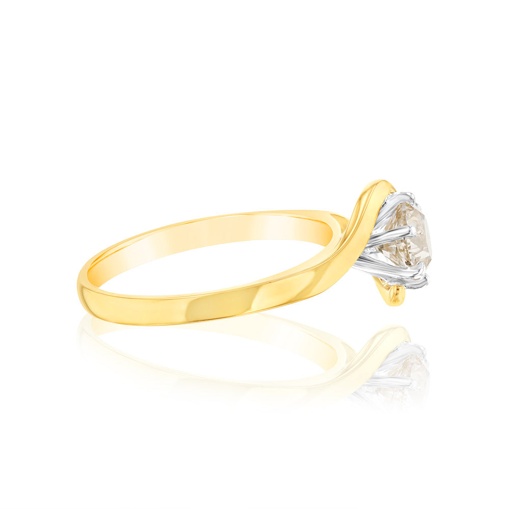 18ct Yellow Gold 1 Carat Australian Diamond Solitaire Engagement Ring - Perfect for Proposals, Anniversaries & Special Occasions