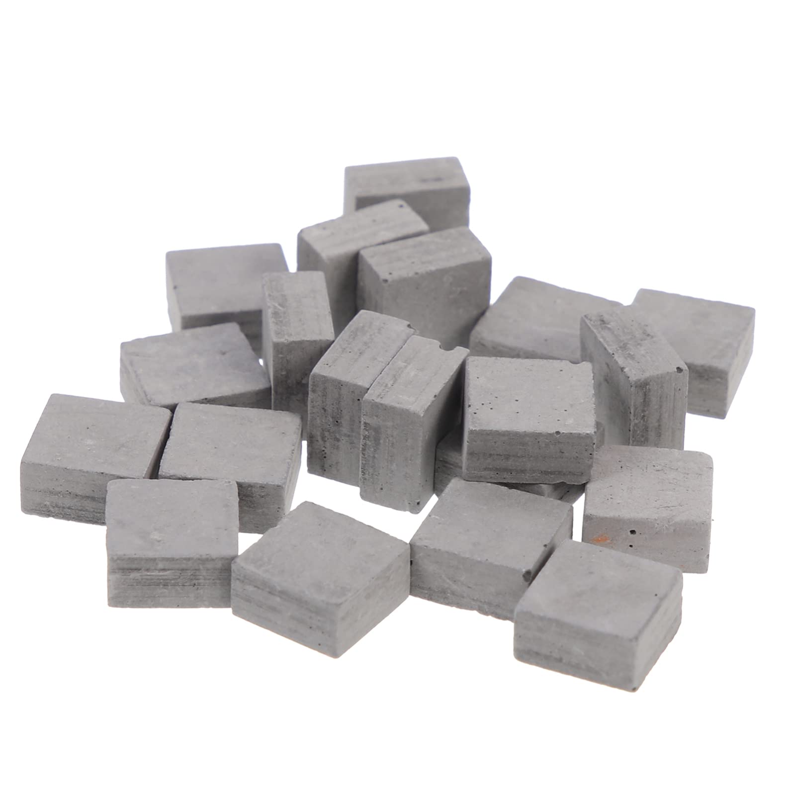 20PCS Miniature Brick Building Set - Fake Bricks & Wall Models for Sand Tray, Landscaping & DIY Home Decoration | Bulk Grey Mini Bricks Figurines for Kids Play, Train Set Scenery & Fairy Garden